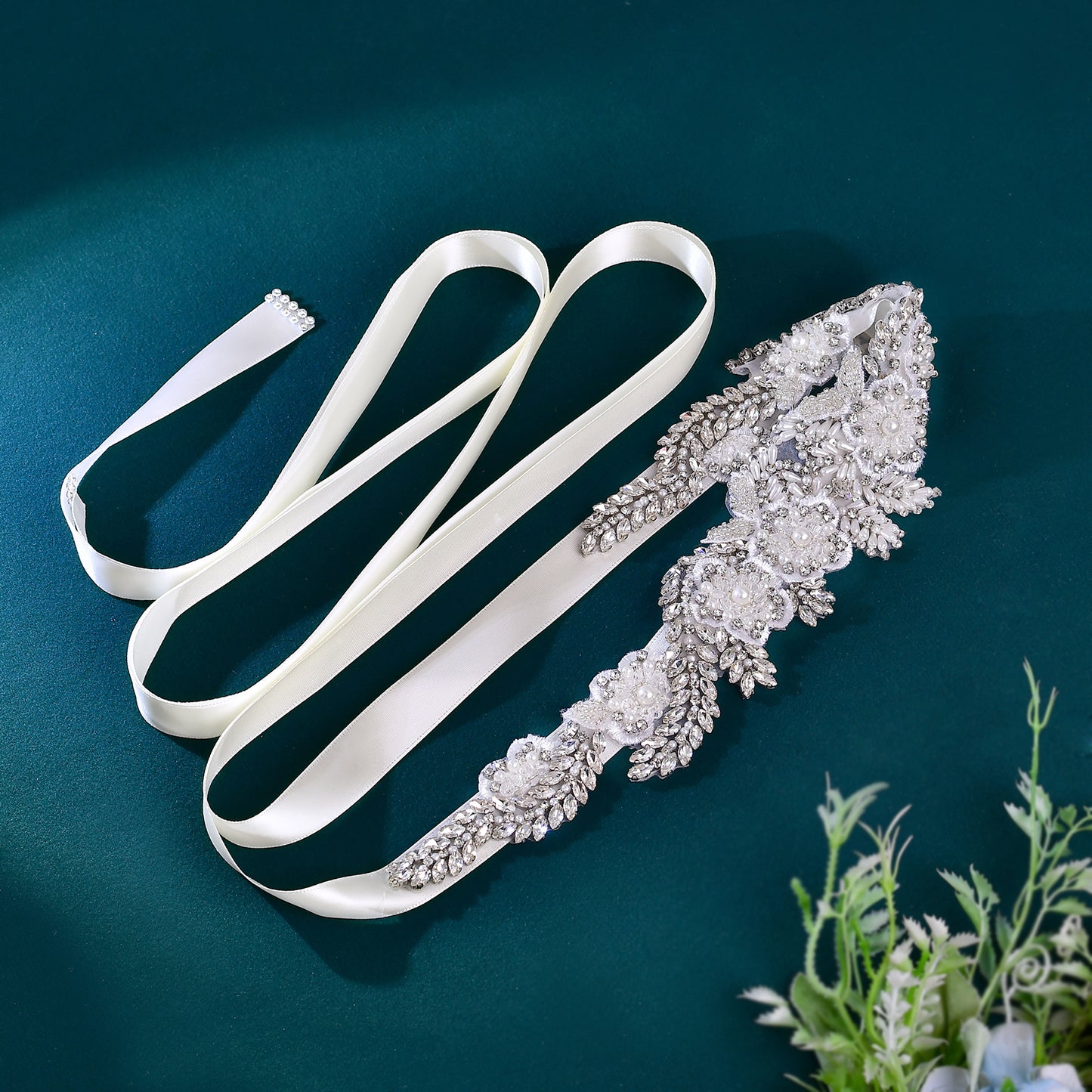 BRIDELLA BS83 Wedding Belt   Party Dress Jewelry   Bridal Belt
