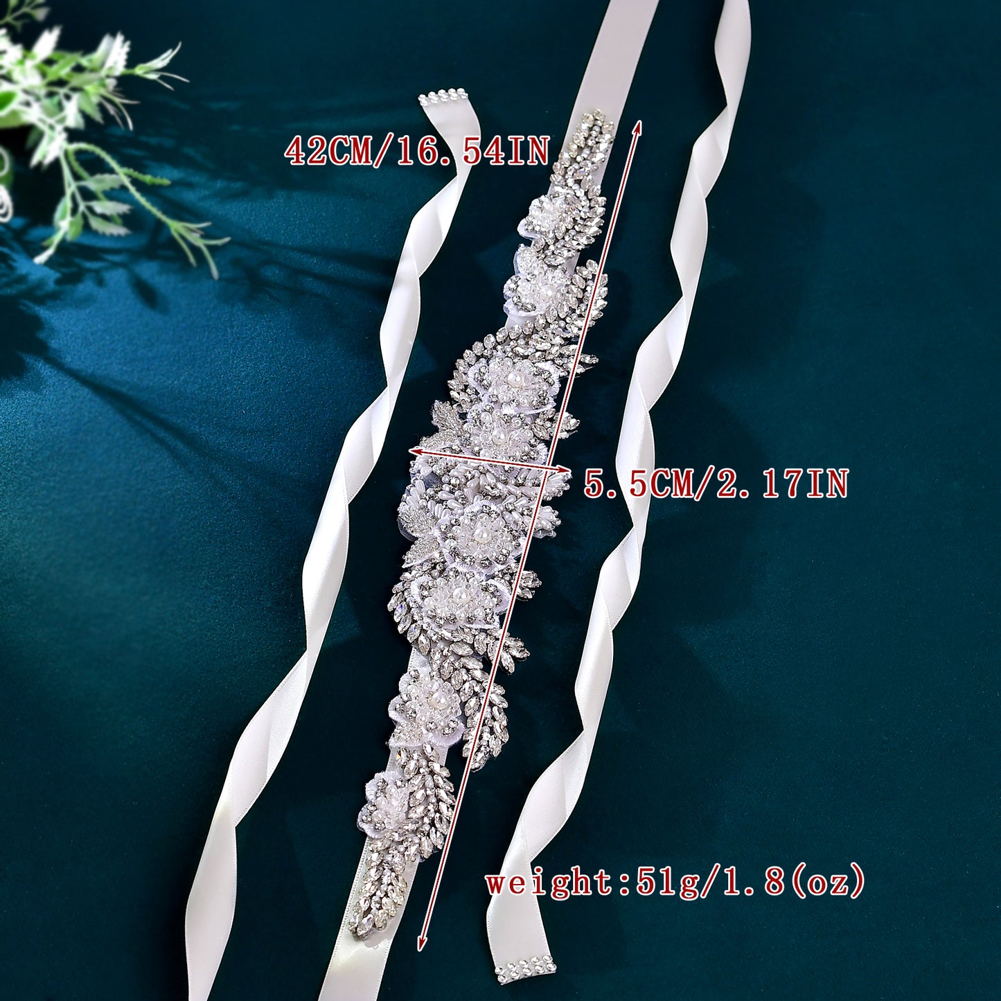 BRIDELLA BS83 Wedding Belt   Party Dress Jewelry   Bridal Belt