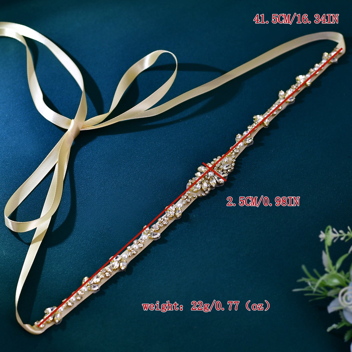 BRIDELLA BS09G Small And Niche Design Gold Decoration Thin Waistband Versatile Retro Matching Dress