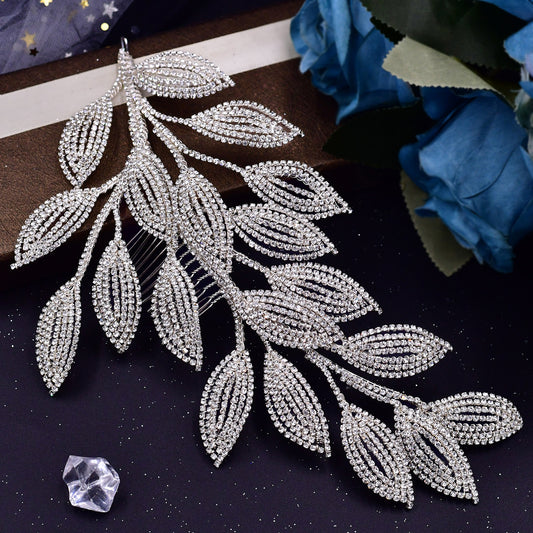 BHP452-S silver rhinestone tiara