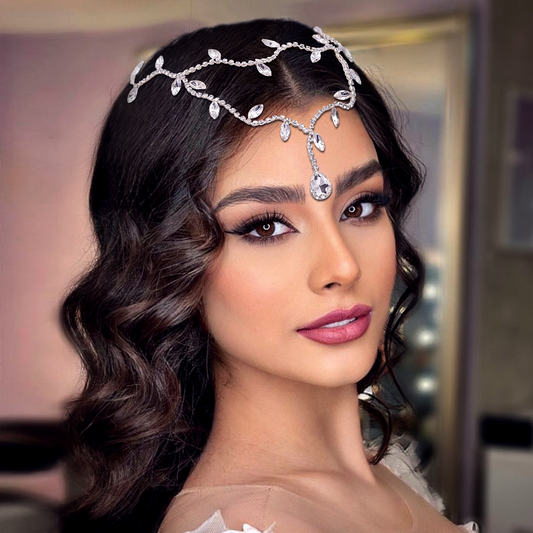 BHP495-S silver rhinestone headwear