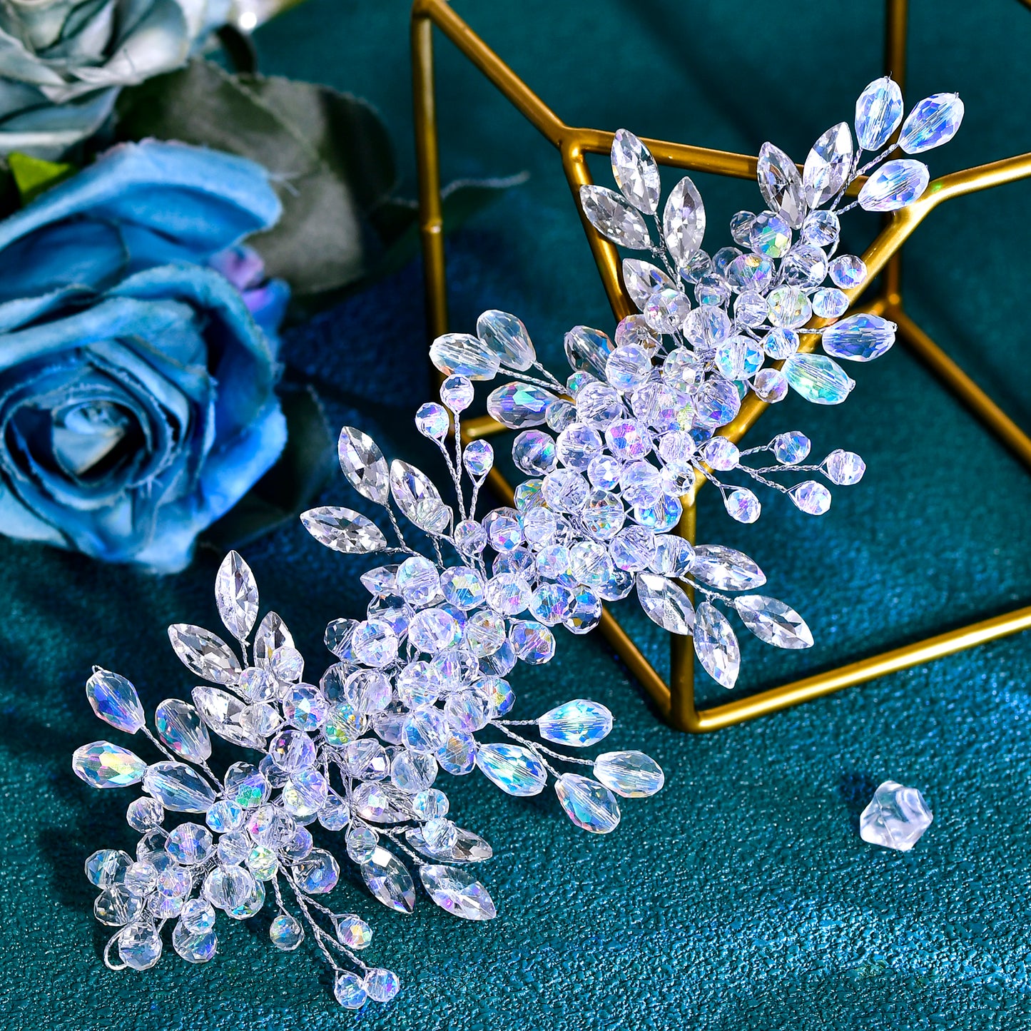 BRIDELLA BHP882 Bridal Headpiece Crystal Bride Hair Accessories Rhinestone Headband Wedding Bridesmaid Hair Jewelry Hairwear