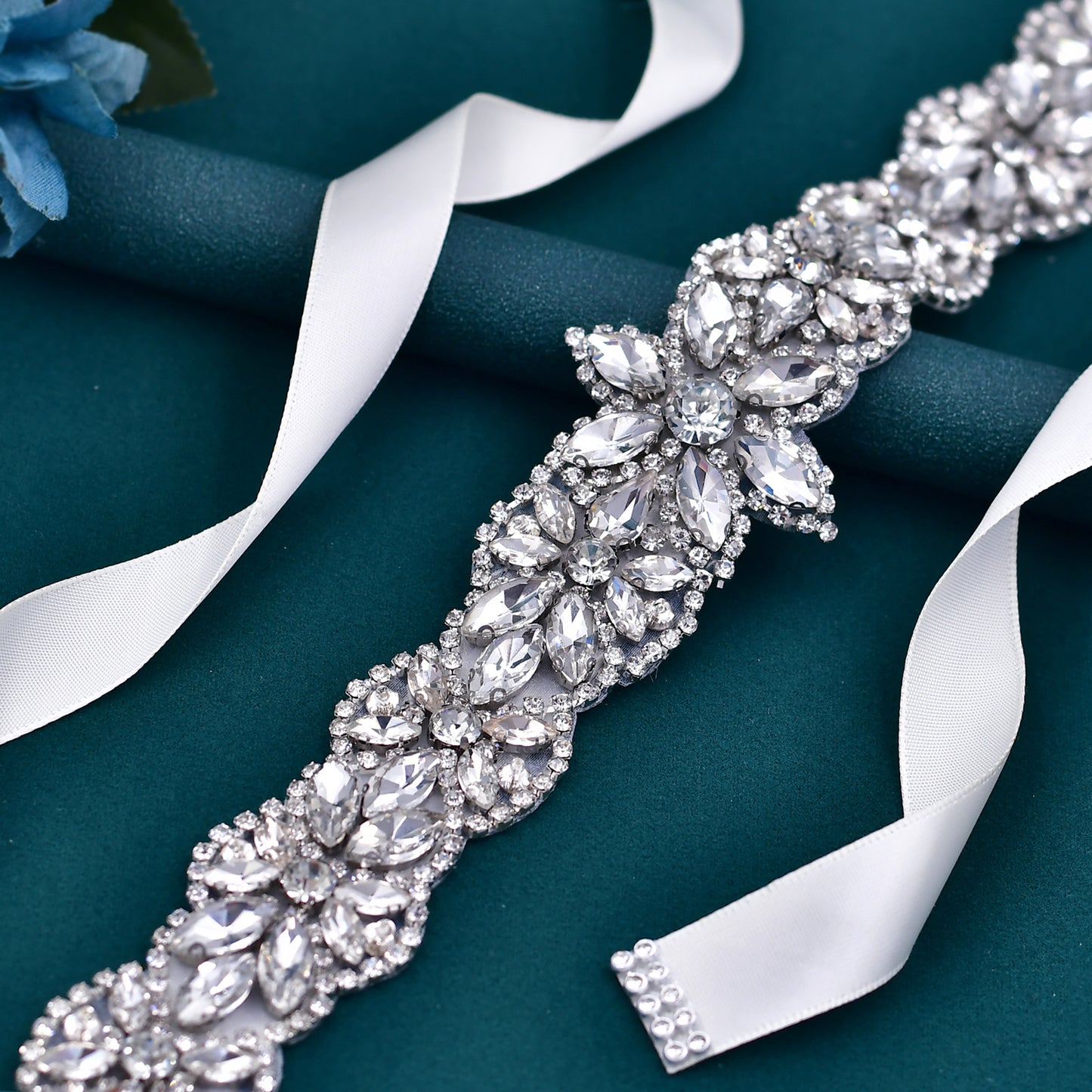 BRIDELLA BS21 New Diamond Wedding Belts Womens Dress Accessories