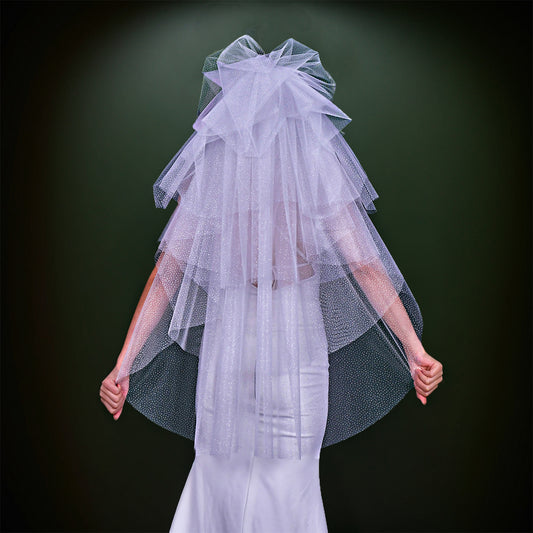 BRIDELLA BM102  Multi-Layered Sequined Bridal Veil Wedding Dress Accessories
