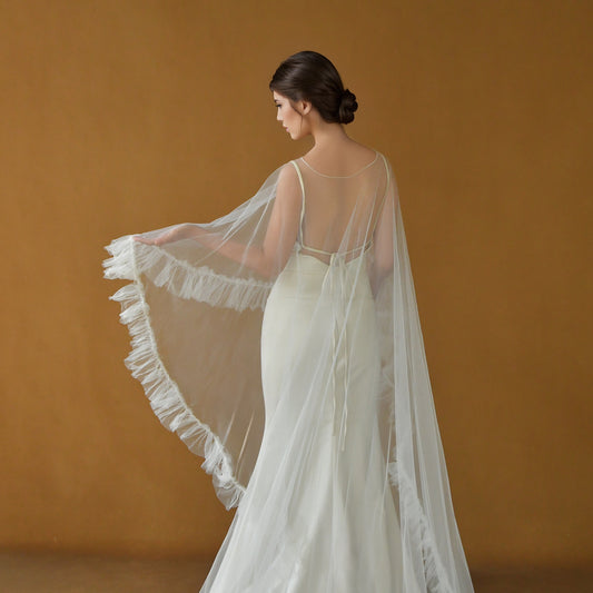 MG19-I ivory mesh shawl