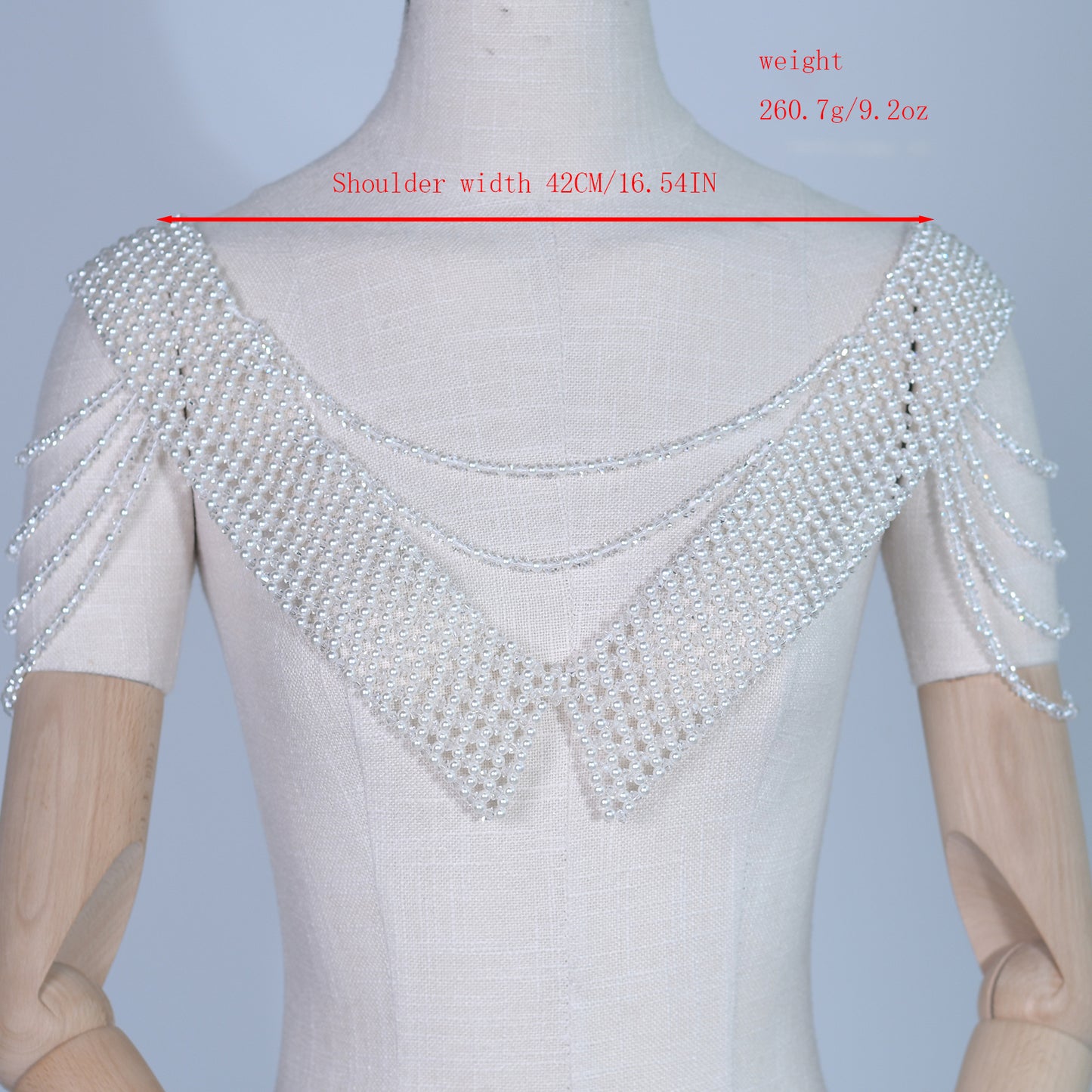 VG99 white pearl shawl