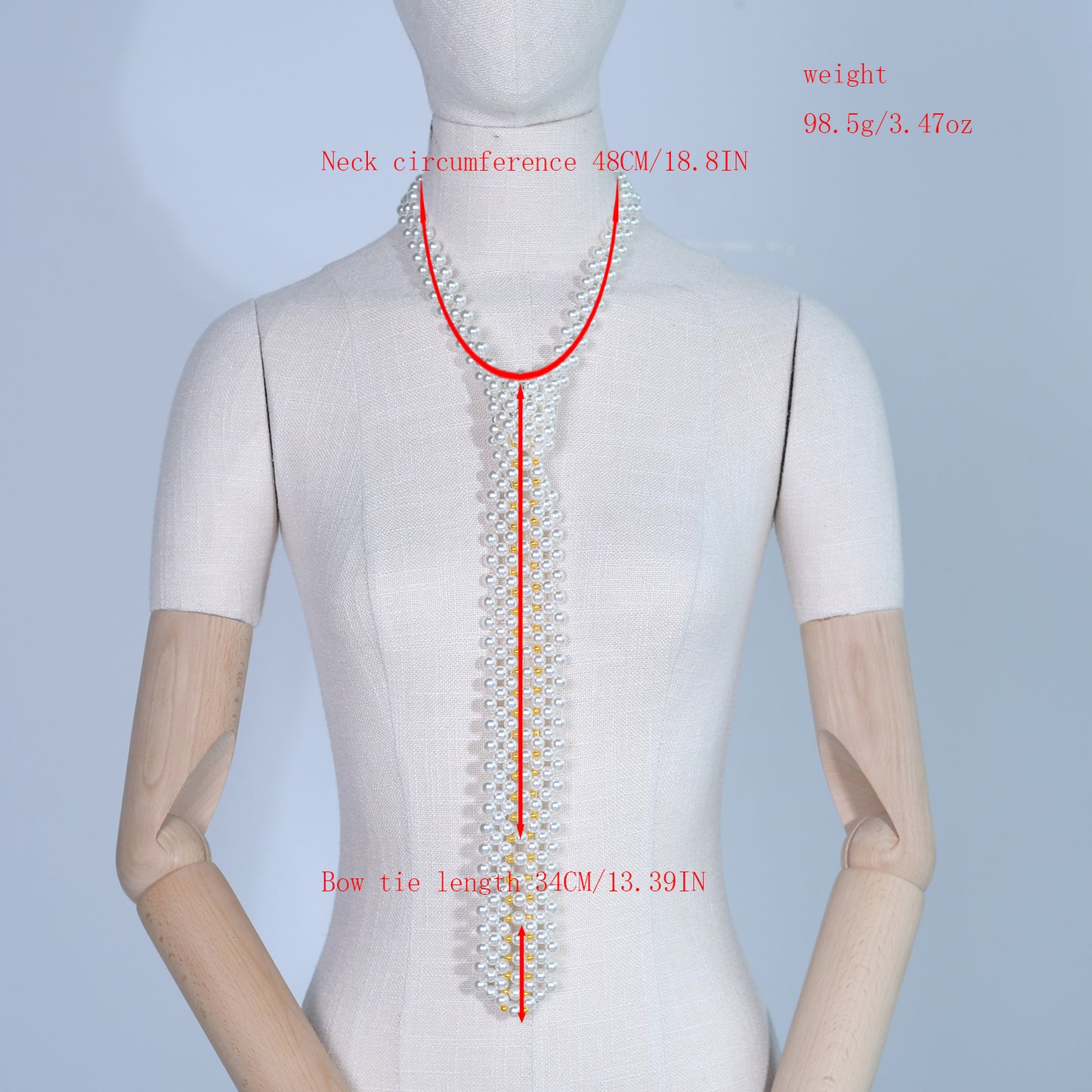 VG98 white pearl shawl