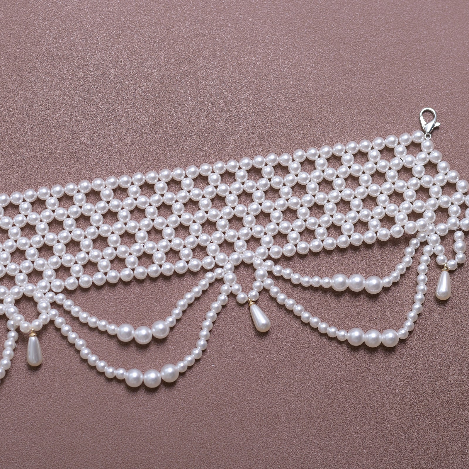 VG96 white pearl shawl