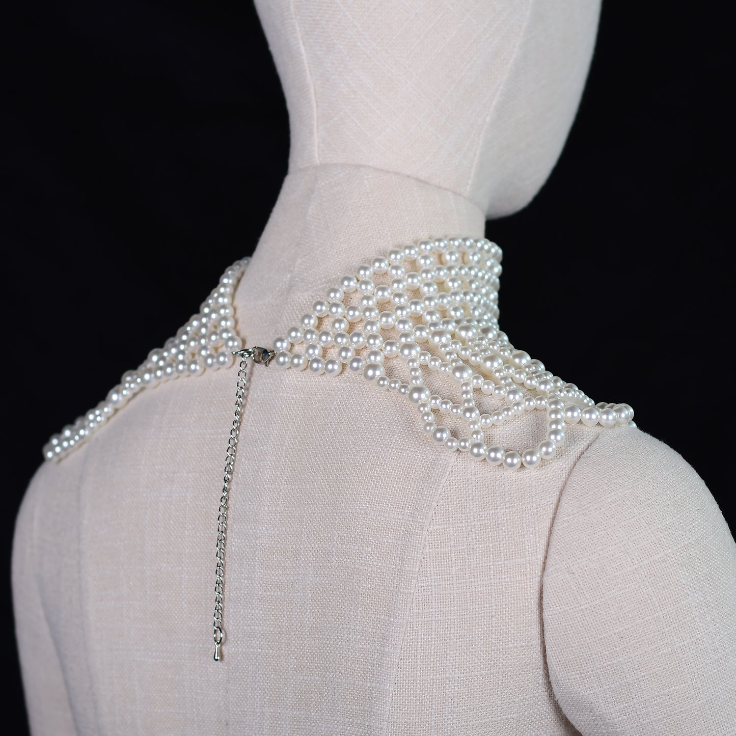 VG94 white pearl shawl