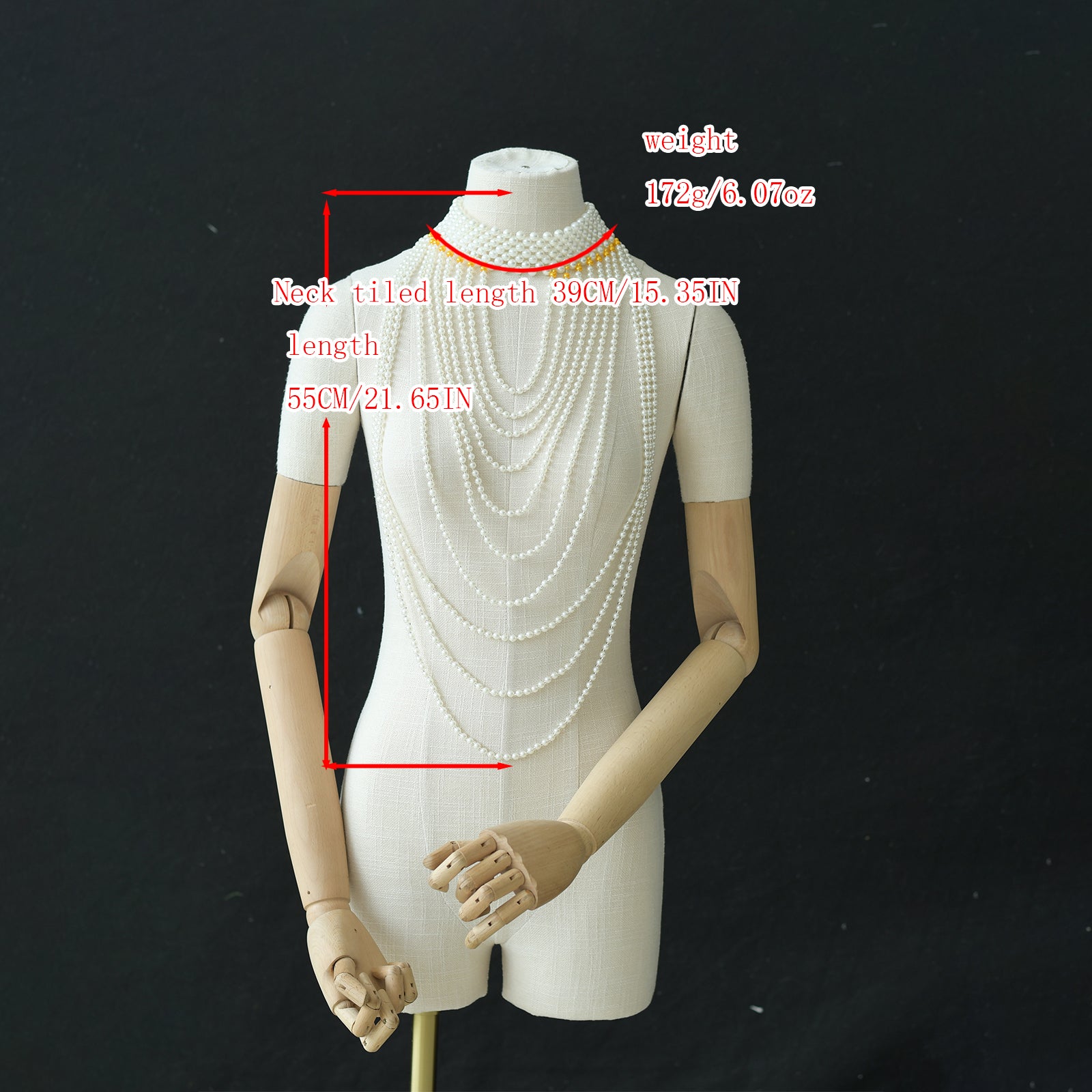 VG102 white pearl shawl