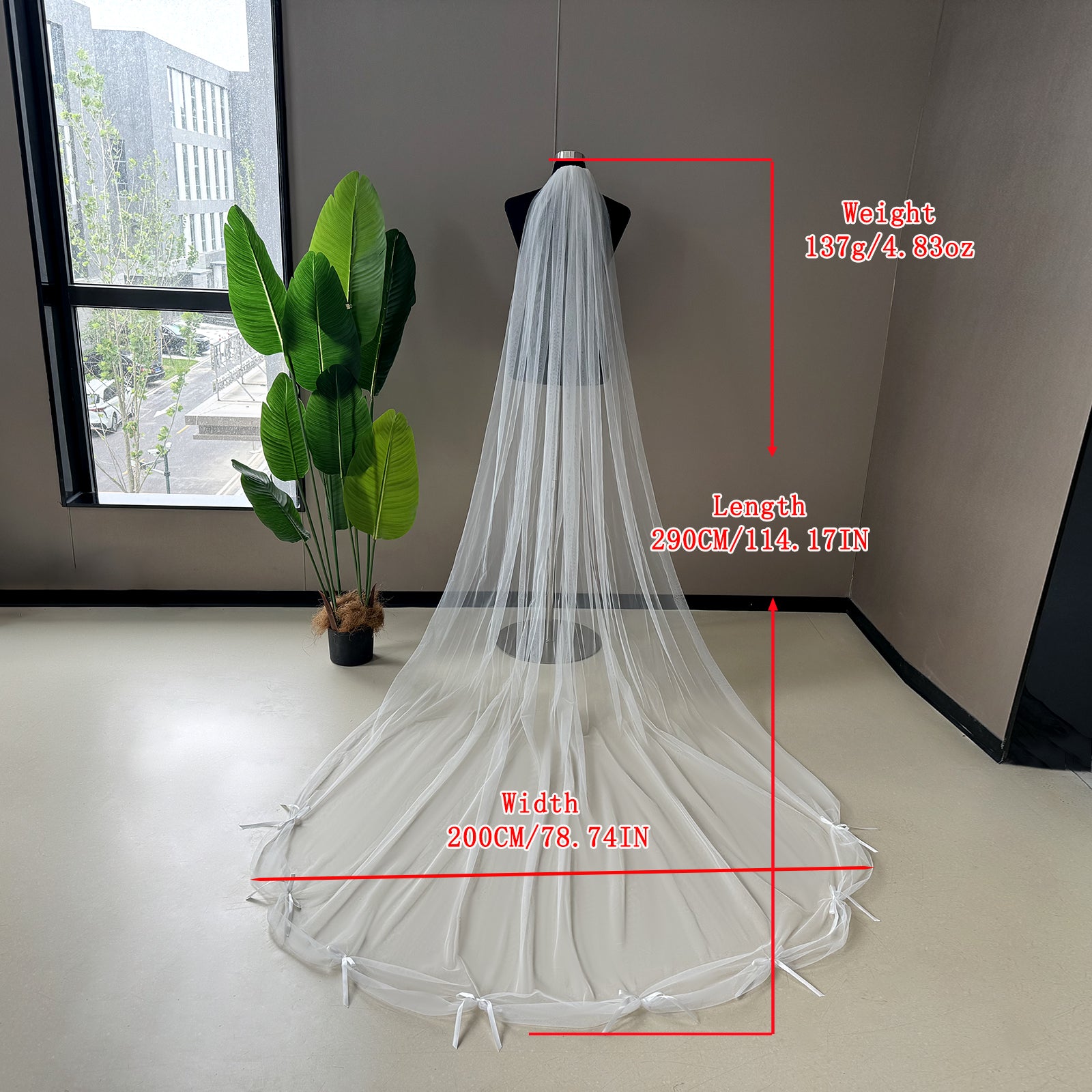 V296-IY2.9 ivory mesh hair comb