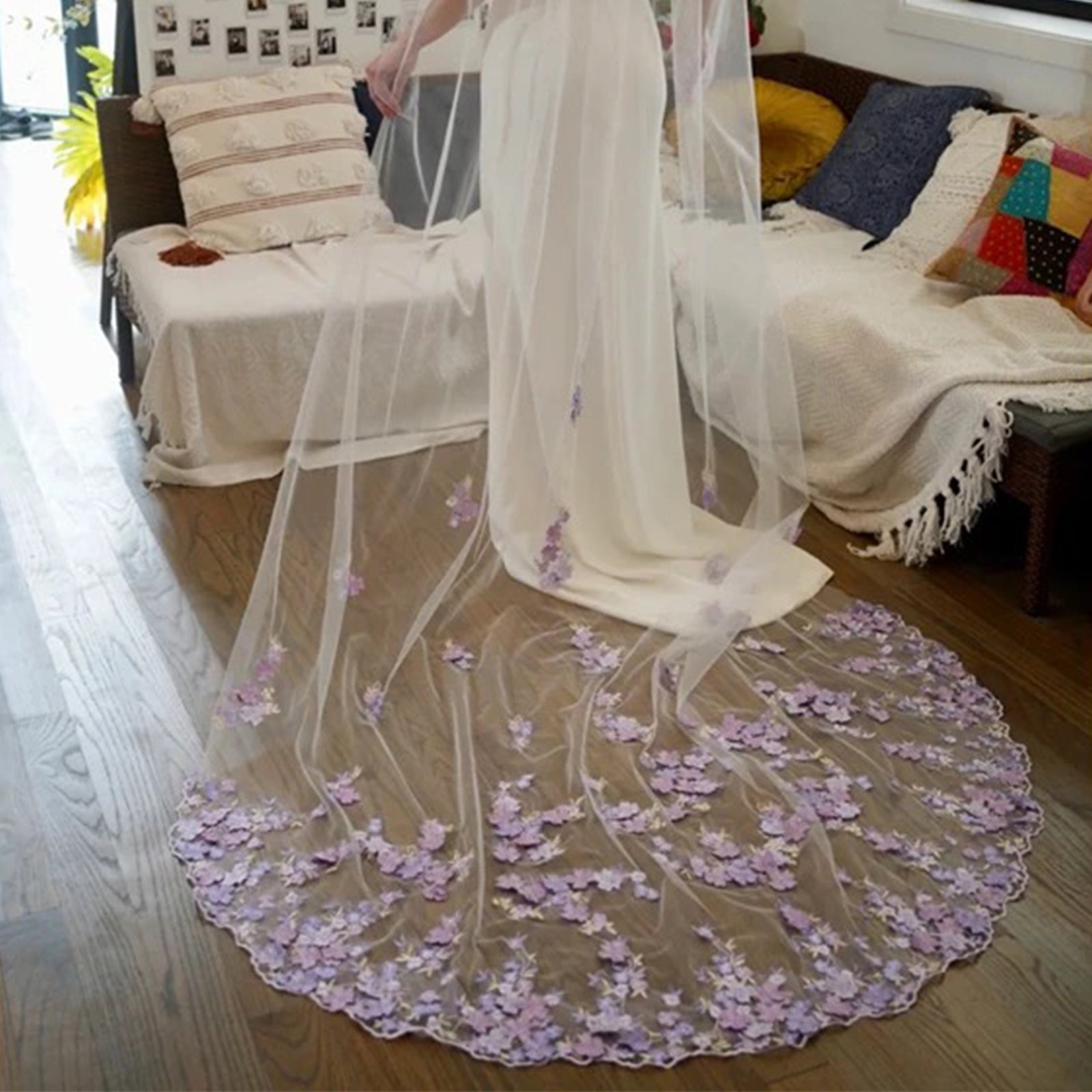 M109-I purple mesh veil