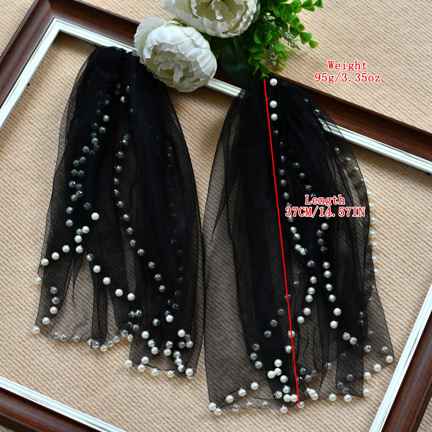 VG40A-W white mesh shawl