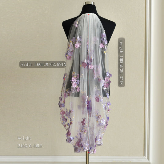 M181-I lavender mesh hair comb