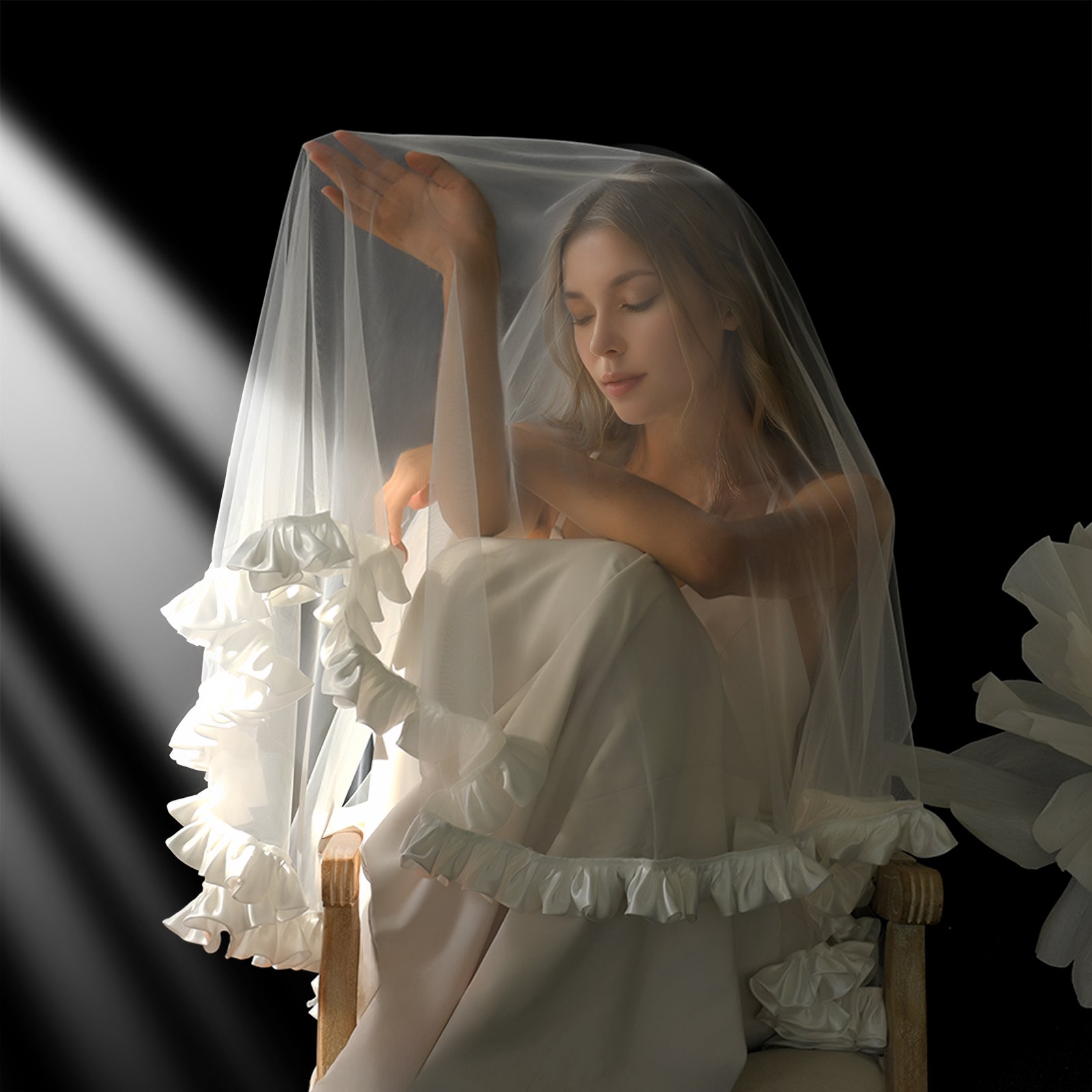 M41-I white mesh hair comb