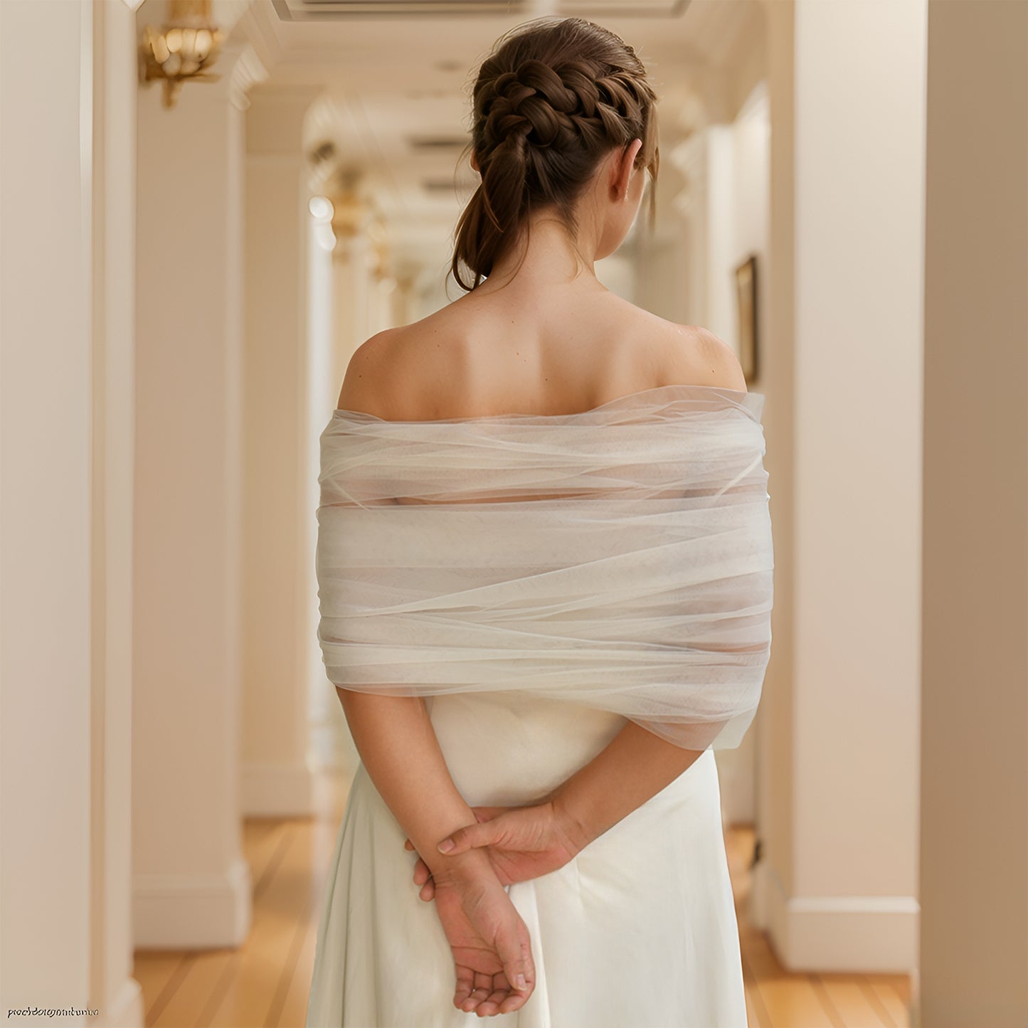 MG29-I white mesh veil