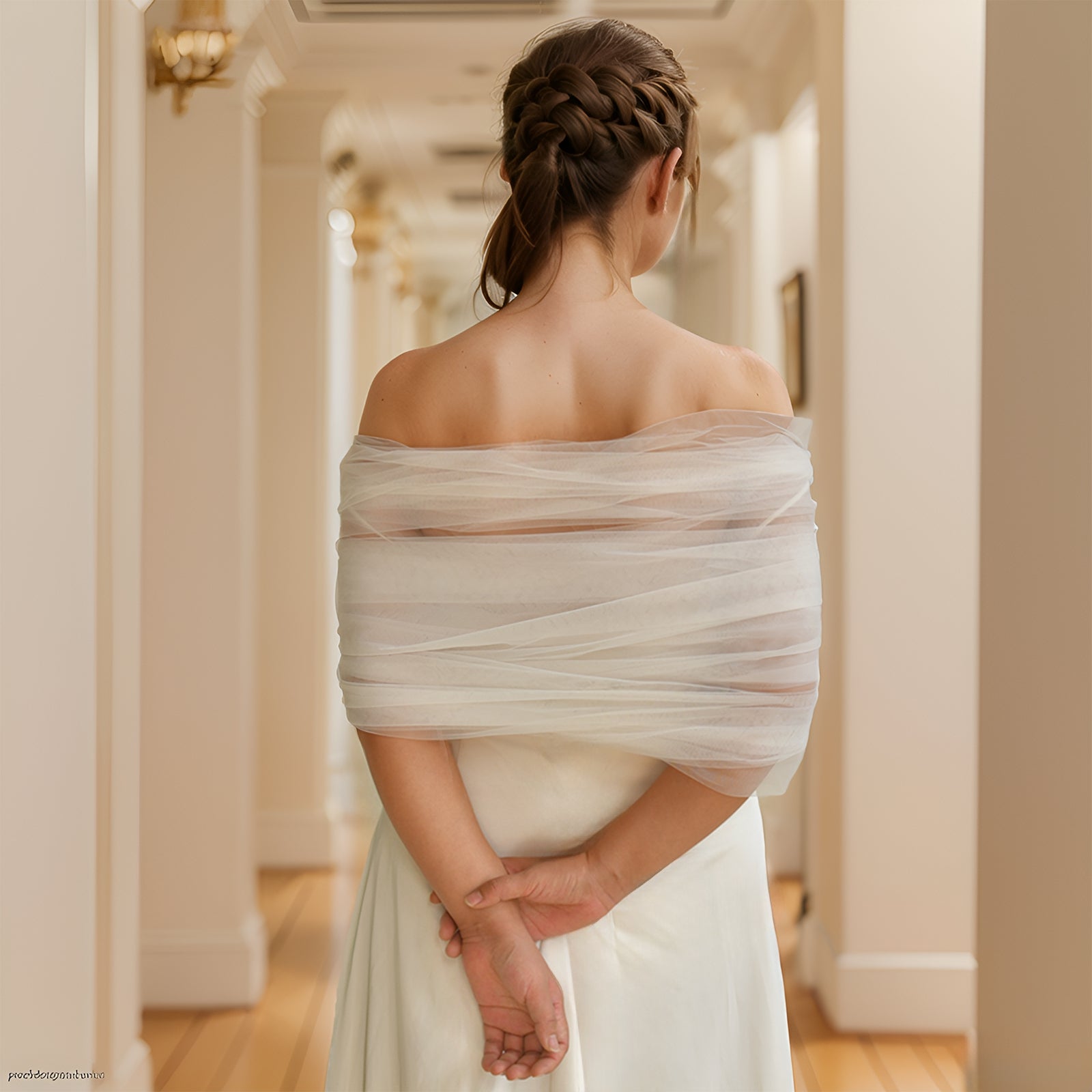 MG29-I white mesh veil