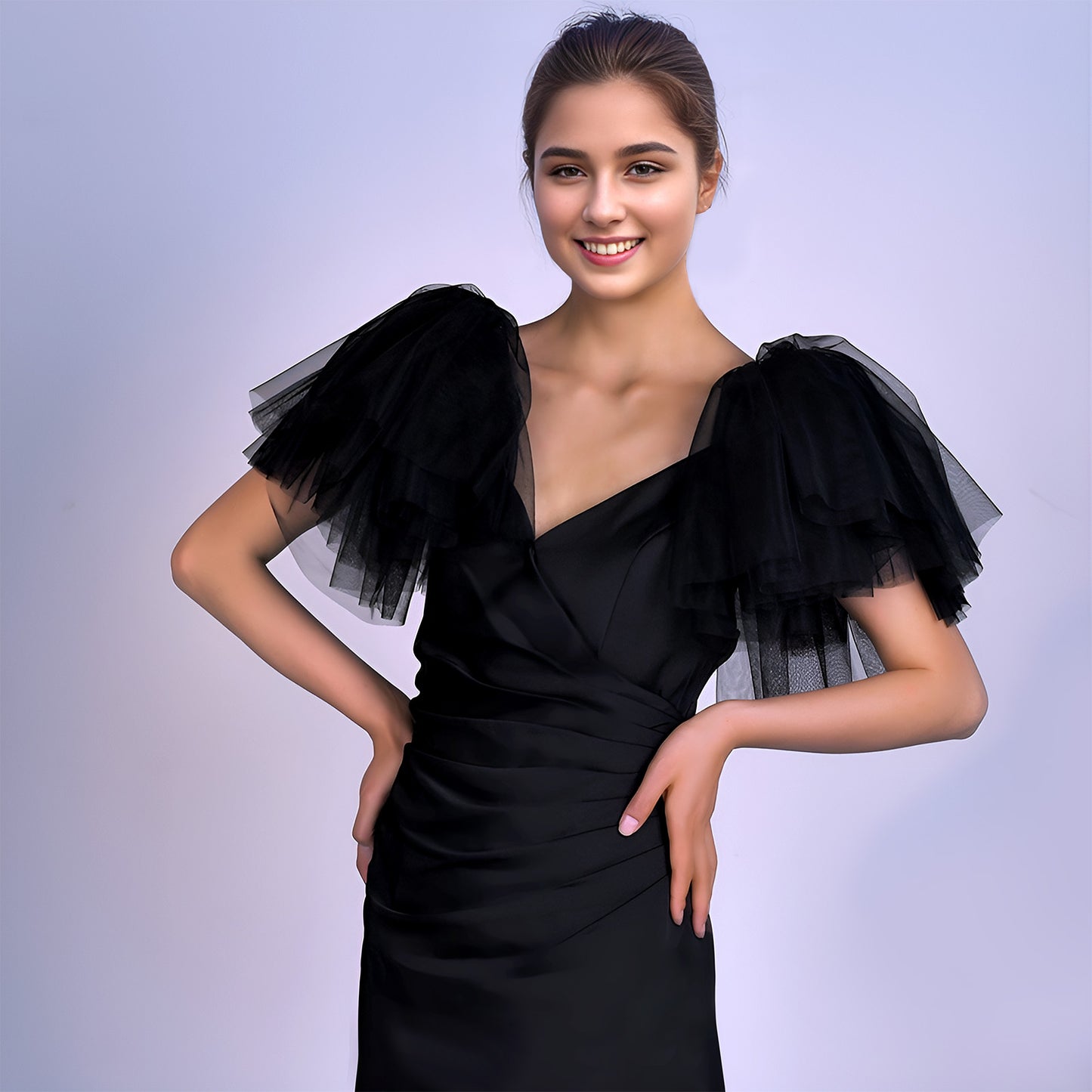 MG50-B black mesh veil