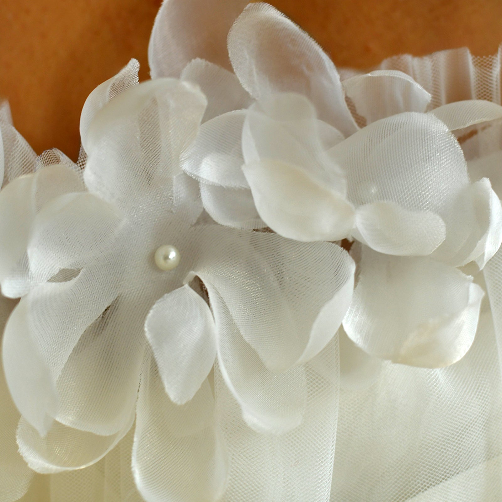 MG57-I ivory mesh veil