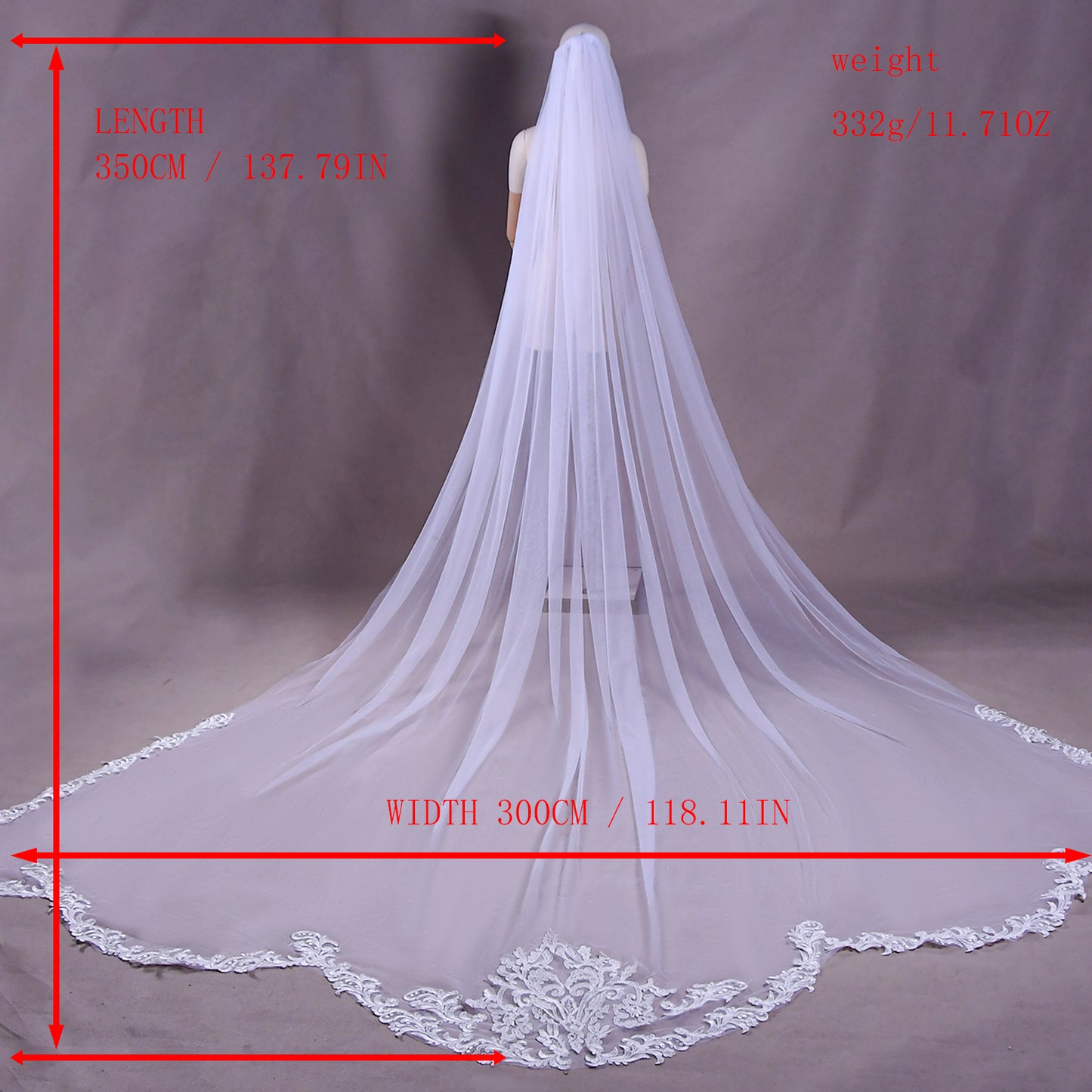 V75-W white lace mesh hair comb