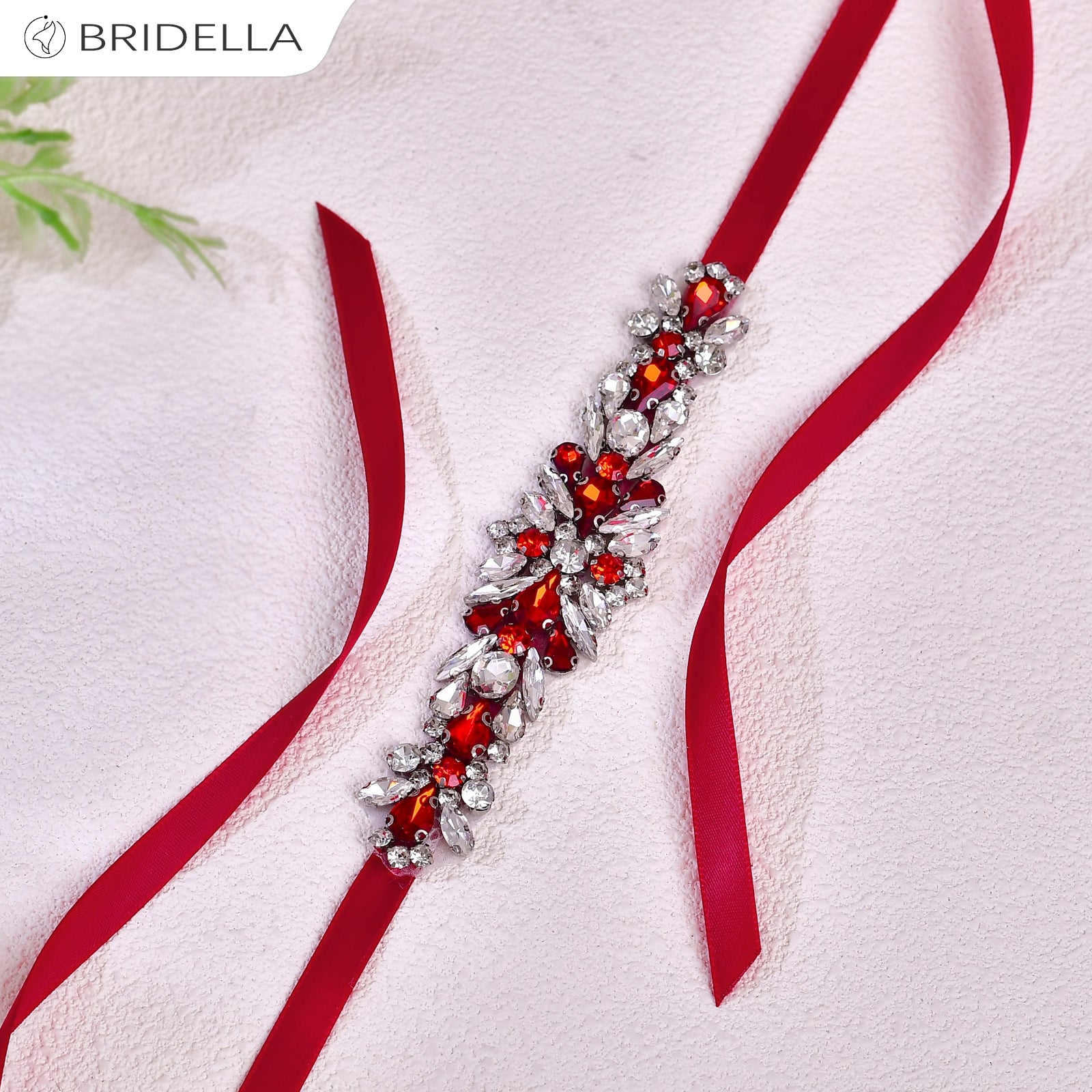 BS160R red rhinestone belt