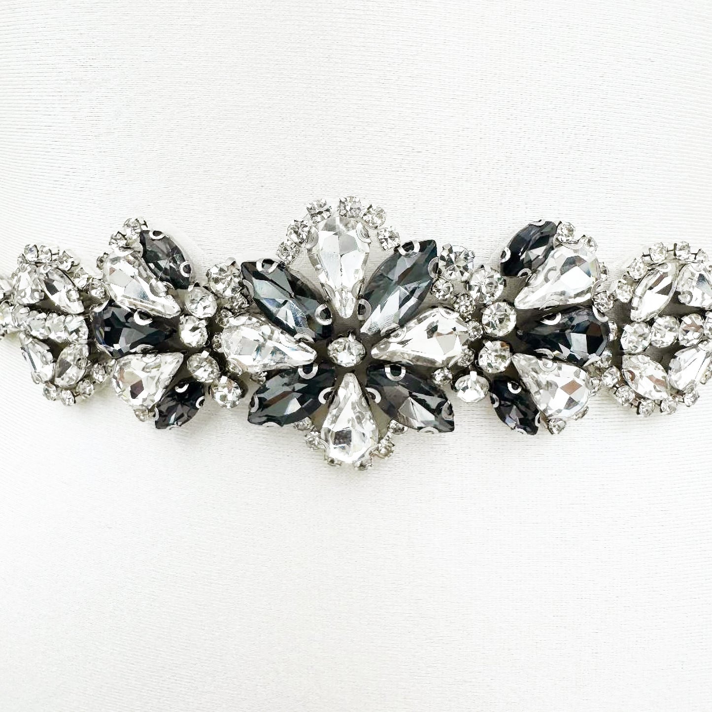 Grey Rhinestone Belt - Bridella BS464H