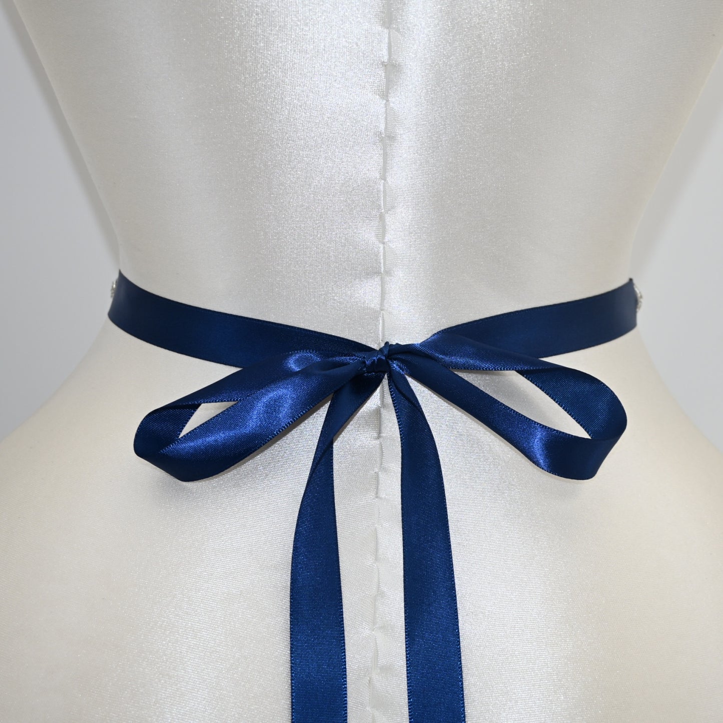 Bridella BS245ML Navy Rhinestone & Pearl Belt