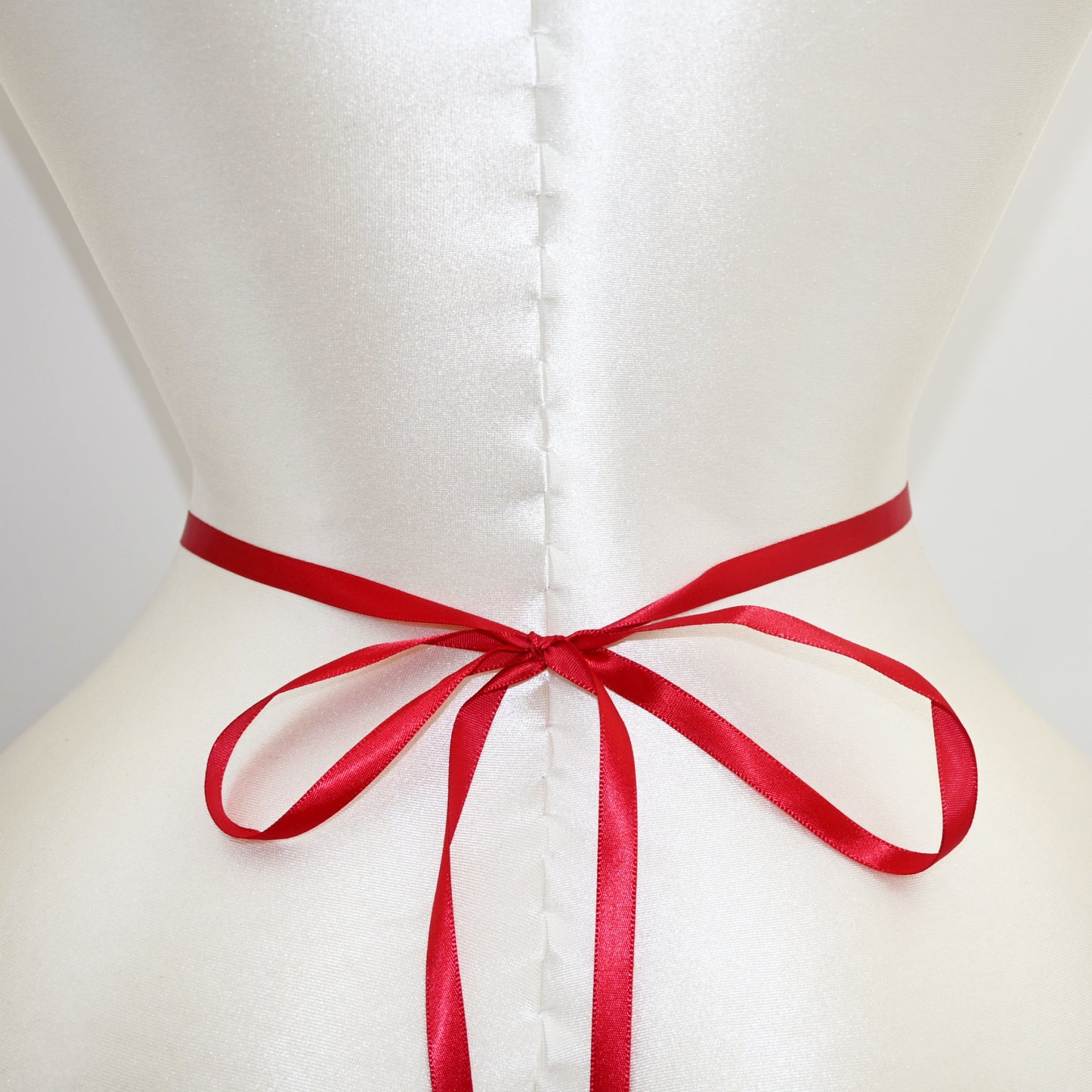 Red Satin Crystal Bridal Belt Wedding Sash – Bridella BS477-R