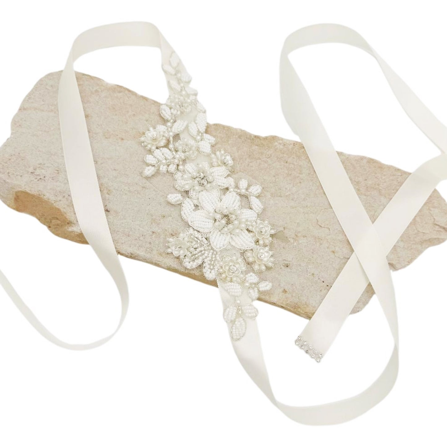 Ivory Pearl Belt - Bridella BS484