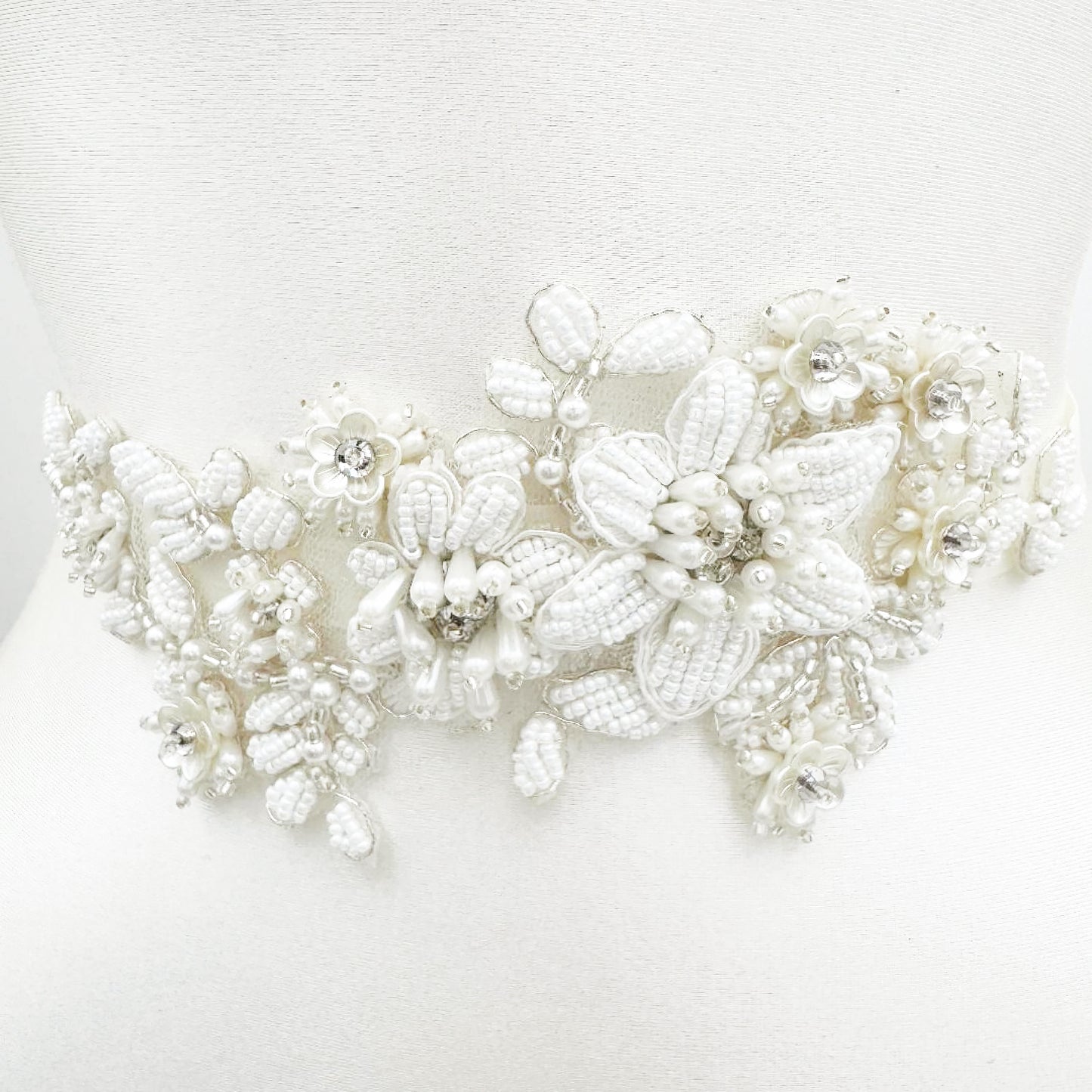Ivory Pearl Belt - Bridella BS484