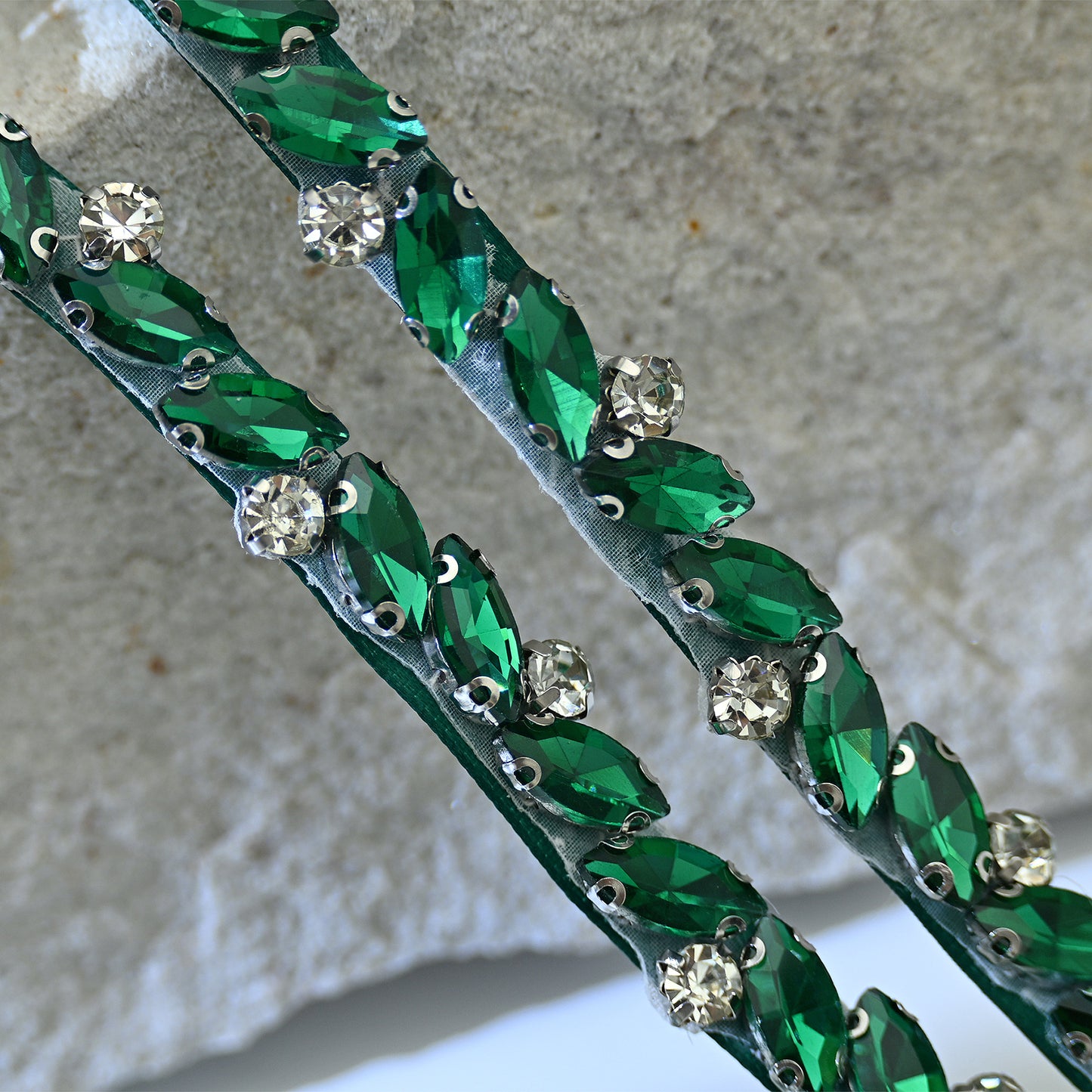 Bridella BS149KL Green Rhinestone Belt