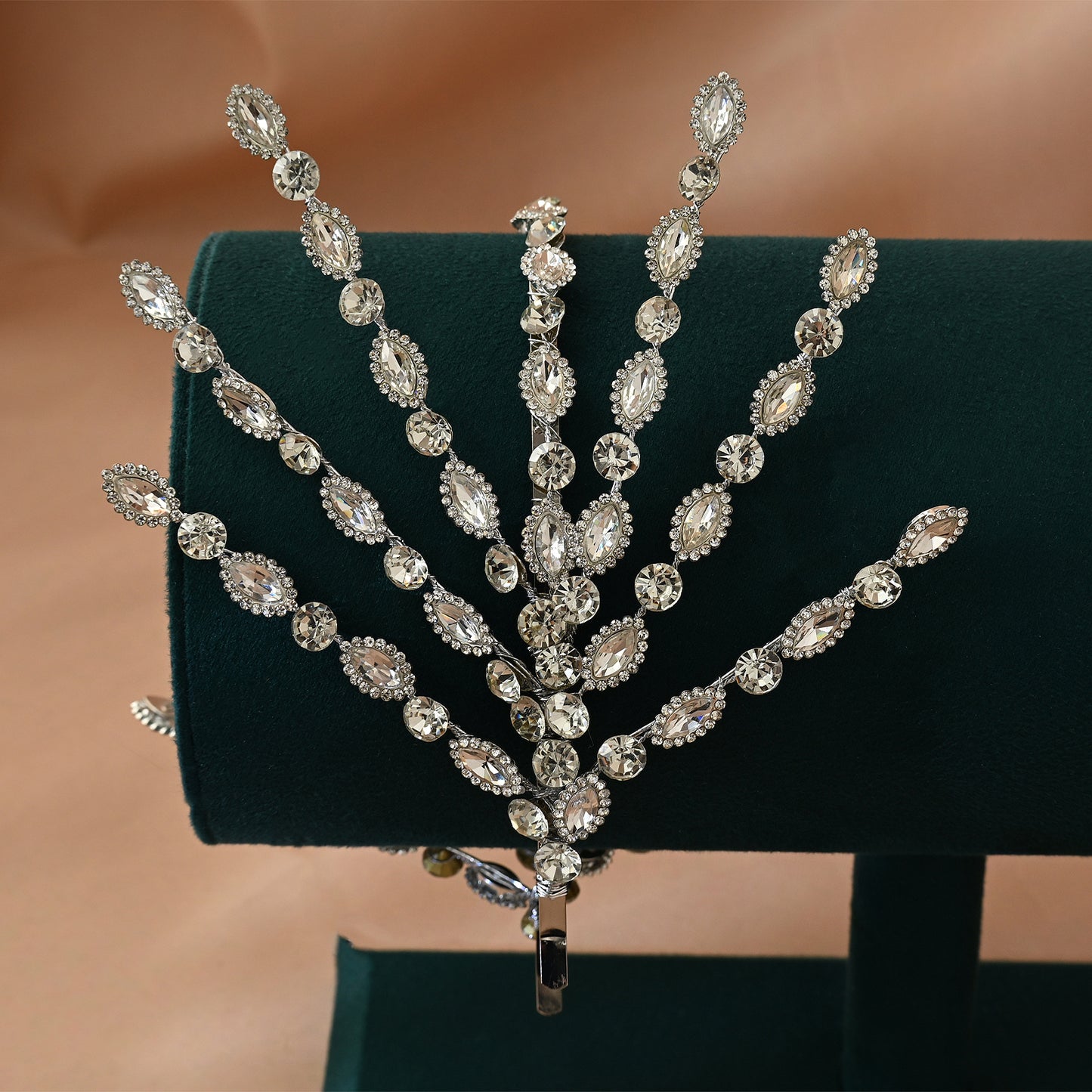 Bridella BHP533-S Silver Rhinestone Tiara