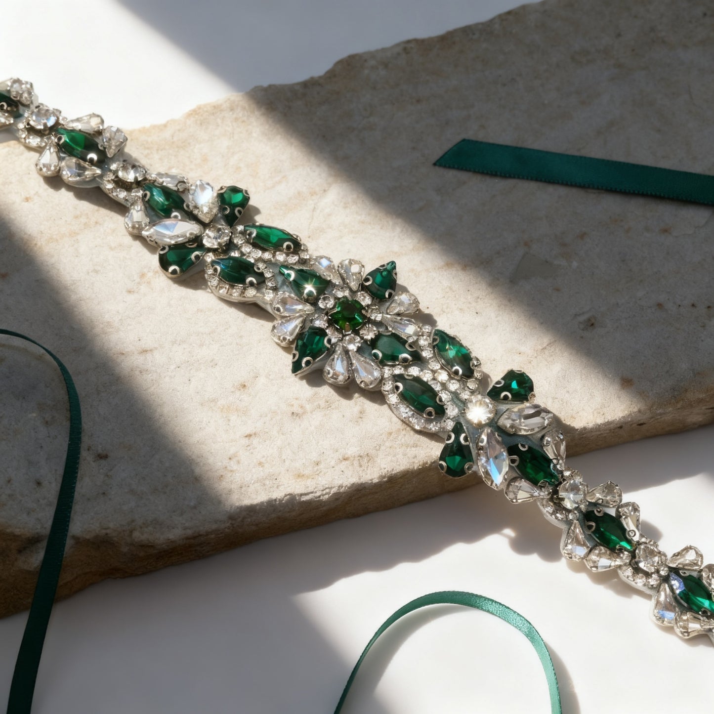 Bridella BS167KL Emerald Rhinestone Accessory