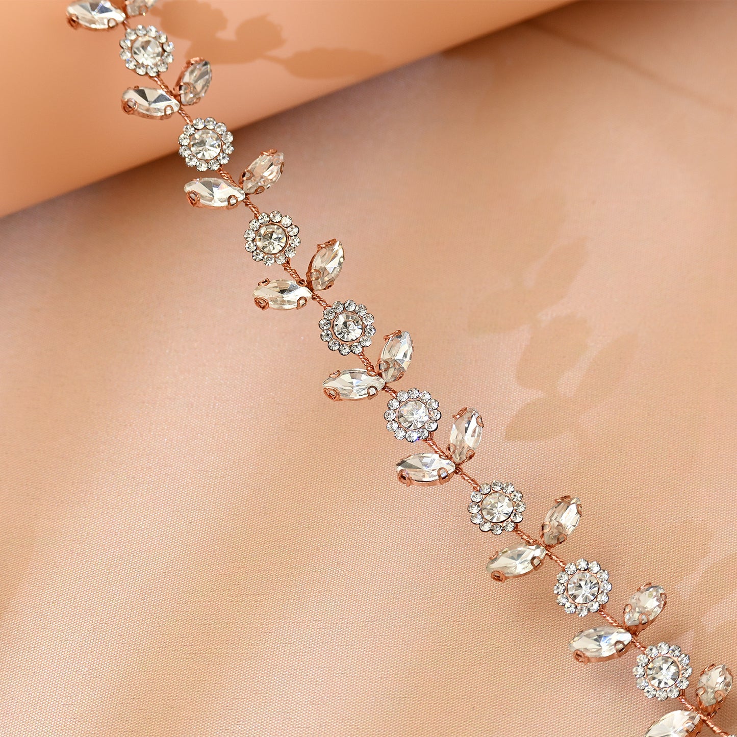 Bridella BHP309-G Gold Rhinestone Crown