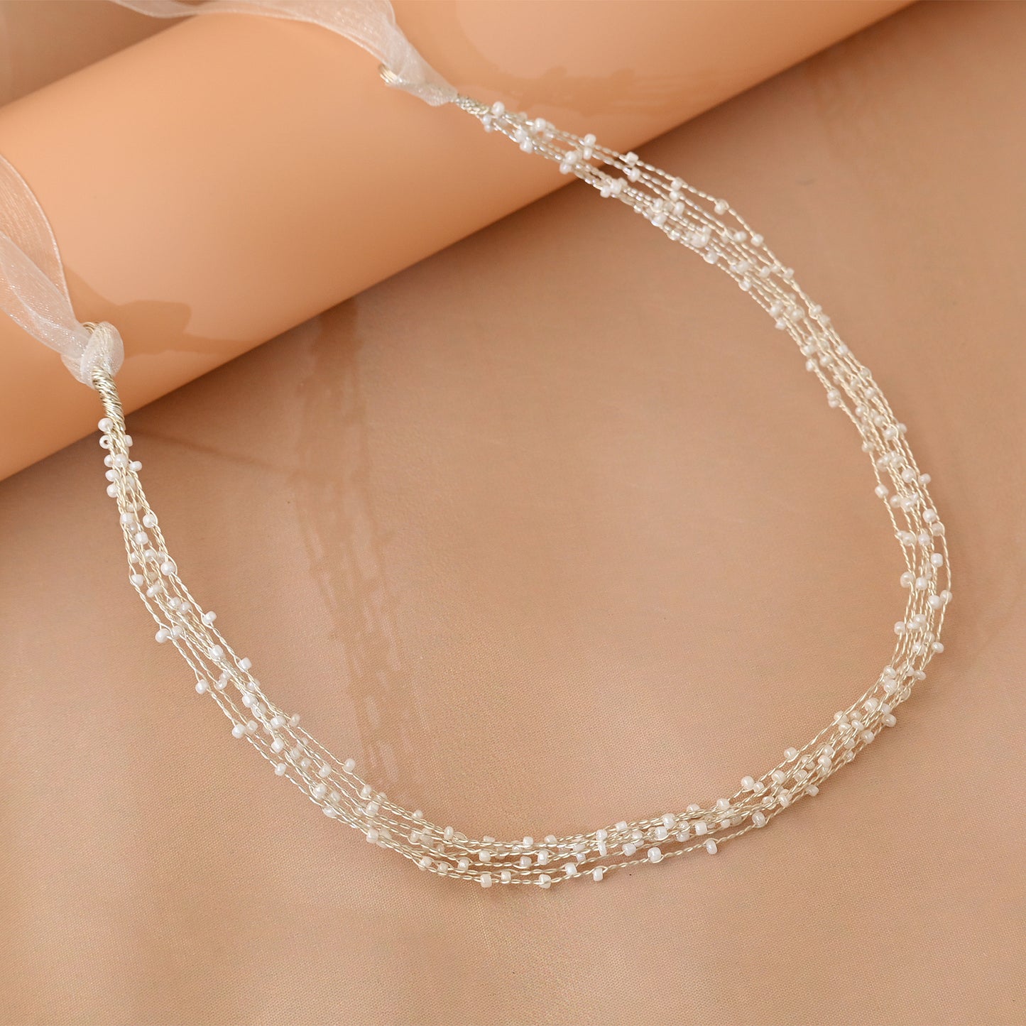 Bridella BHP28-G Gold Bead Headband