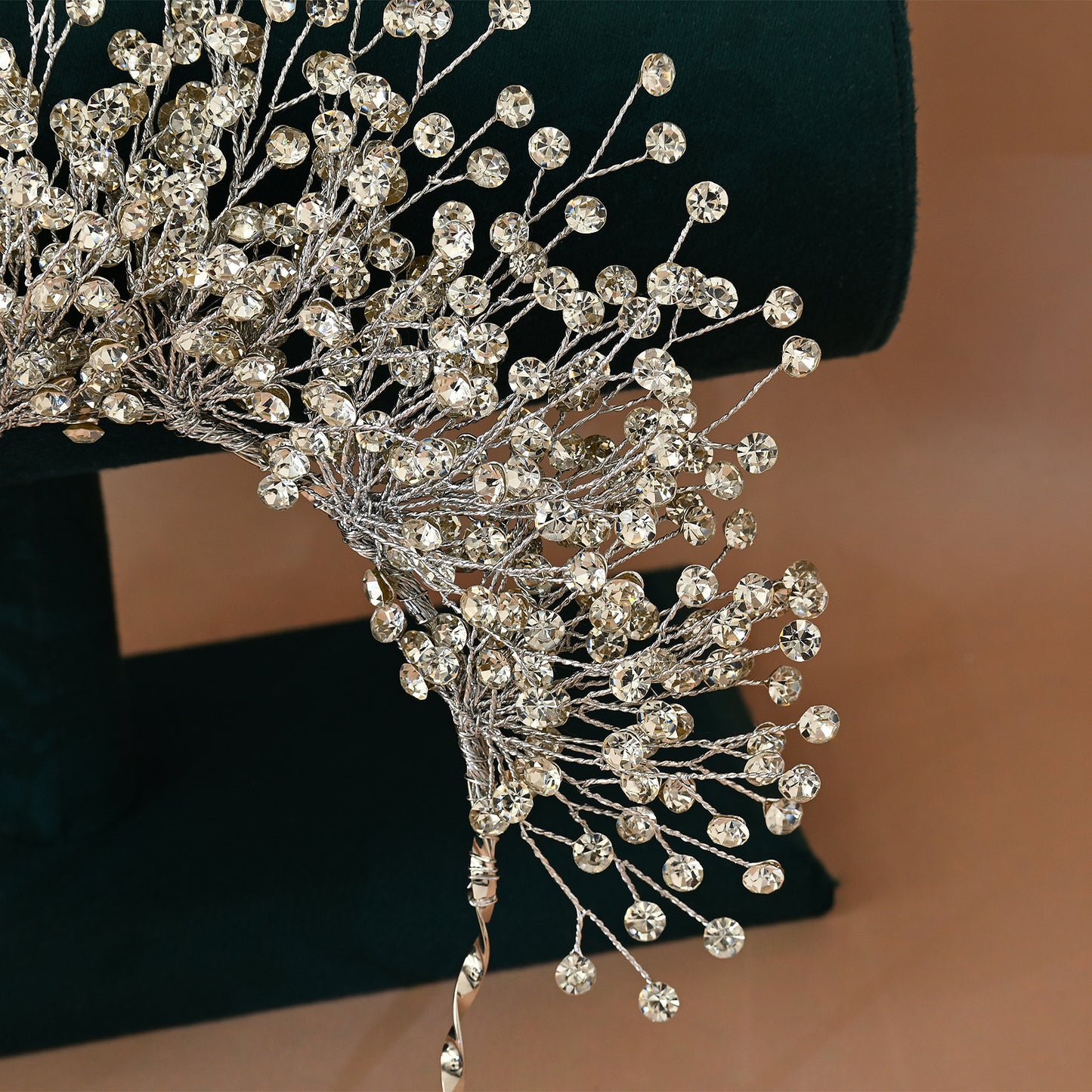 Bridella BHP193-S Sliver Rhinestone Crown