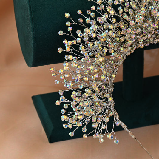 Colorful Rhinestone Bridal Crown Tiara - Bridella BHP193-Colorful