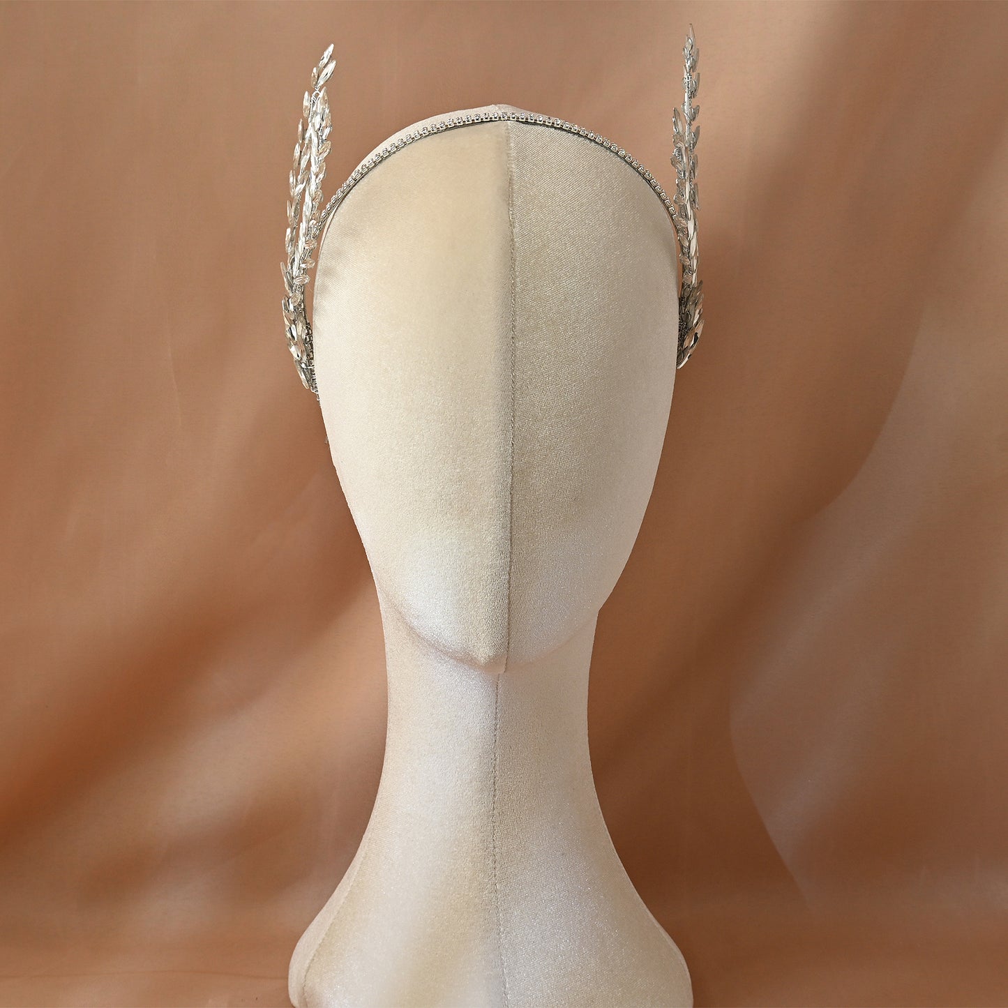 Bridella BHP528-S Silver Rhinestone Headband