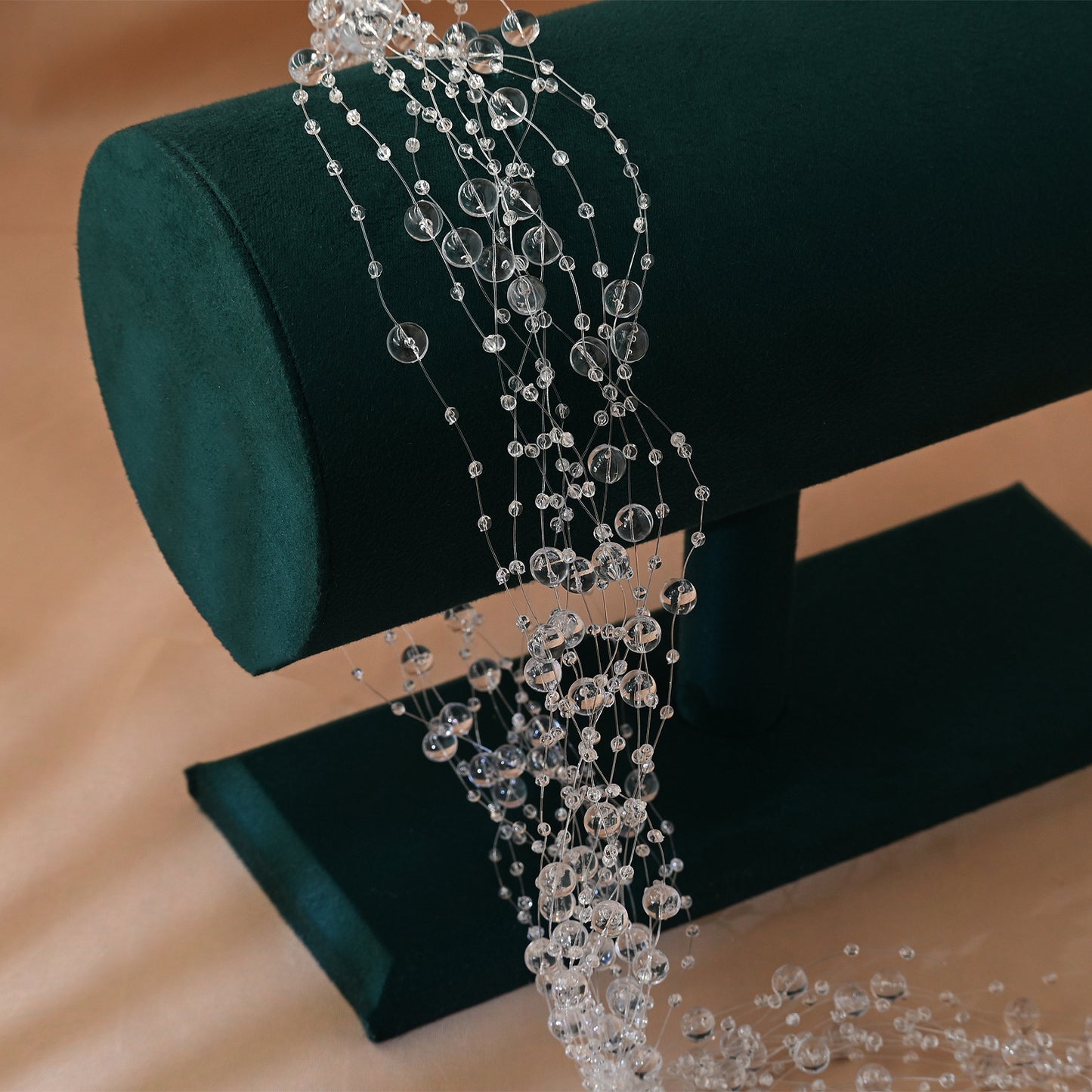 Bridella BHP538-touming Silver Crystal Headband