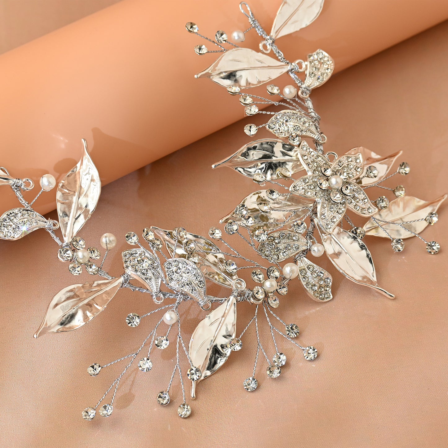 Bridella BHP299-S Silver Rhinestone Headwear