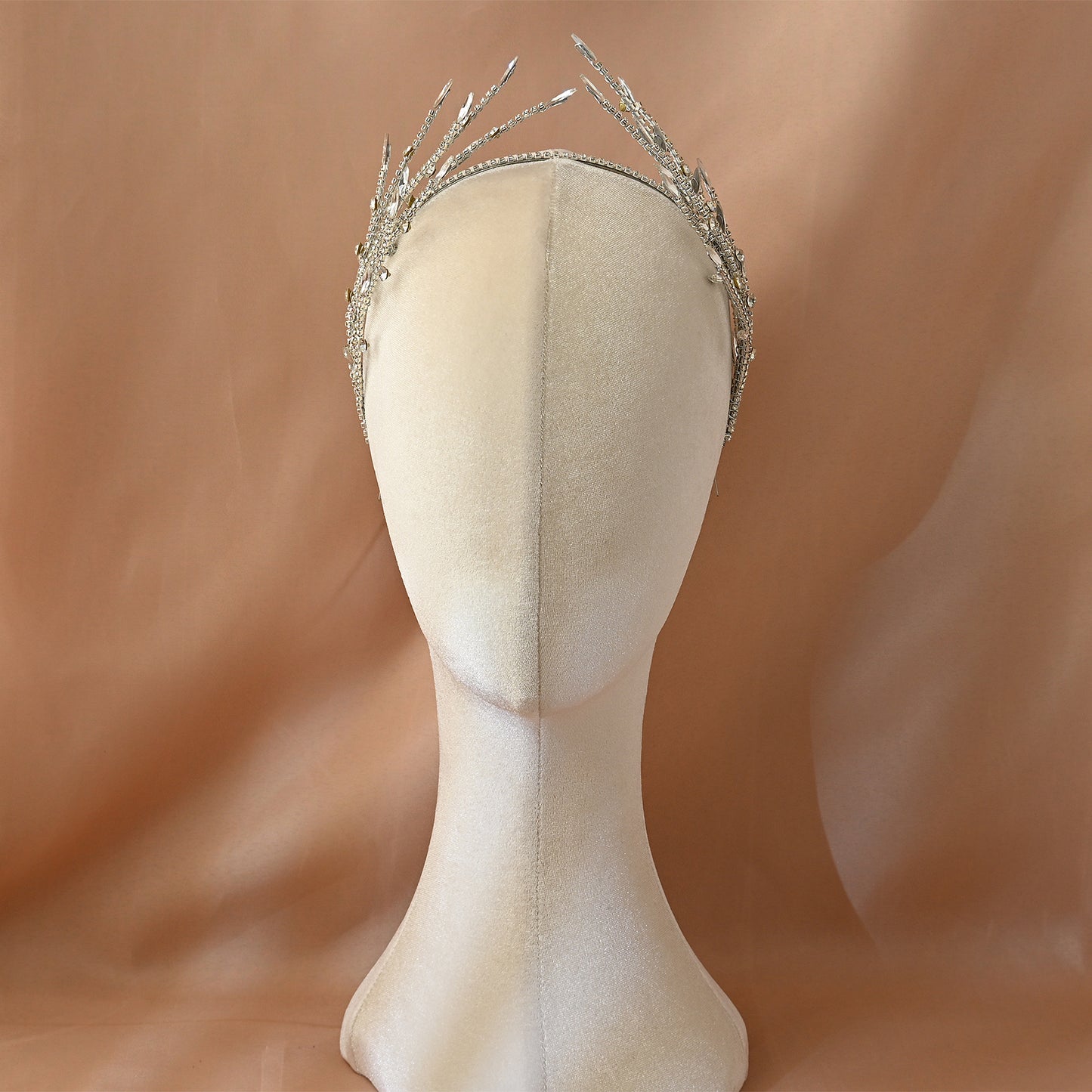 Bridella BHP532-S Silver Rhinestone Tiara