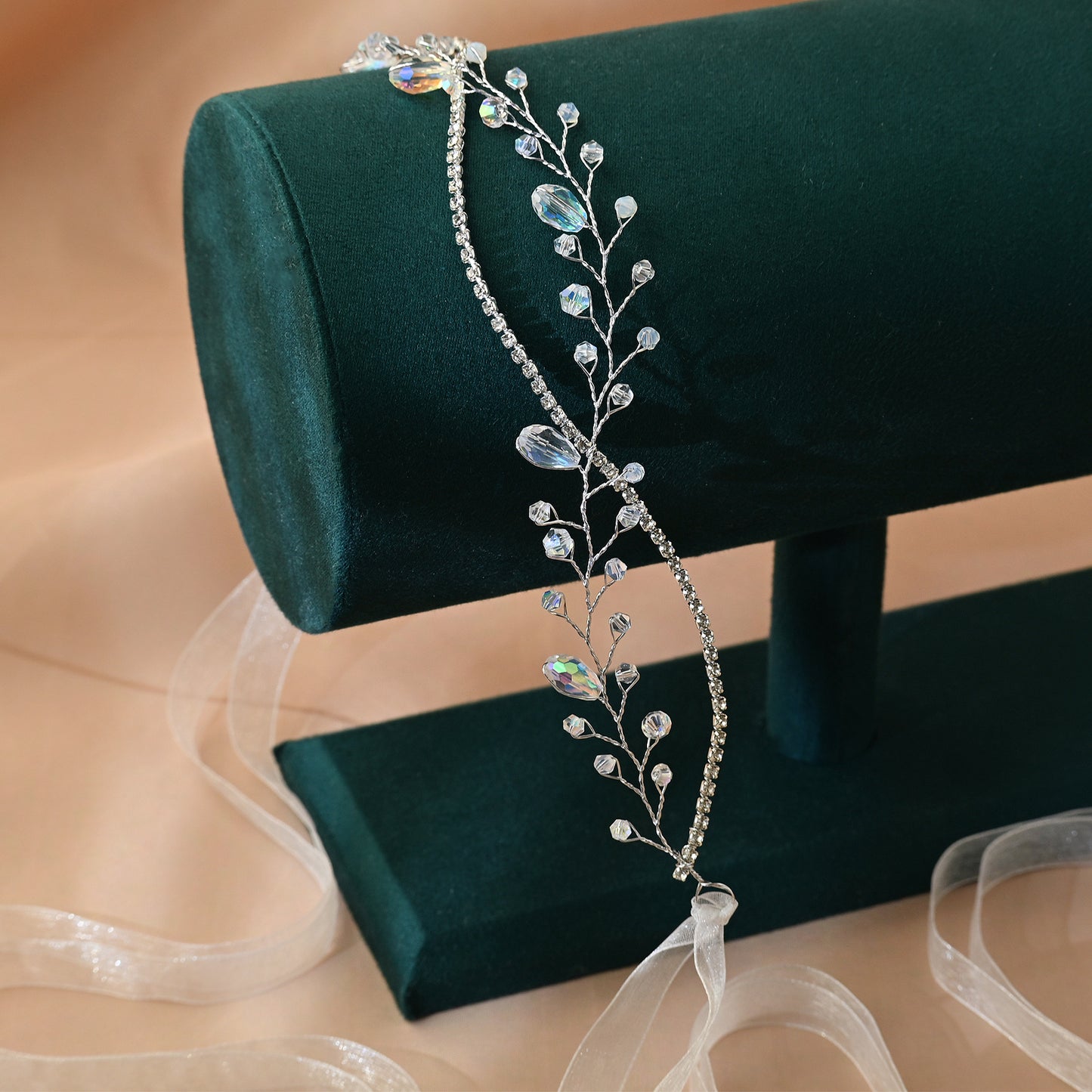 Bridella BHP93-S Silver Rhinestone Tiara