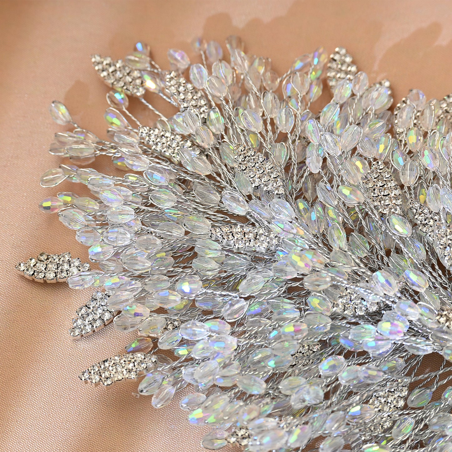 Bridella BHP397-S Silver Alloy & Crystal Crown