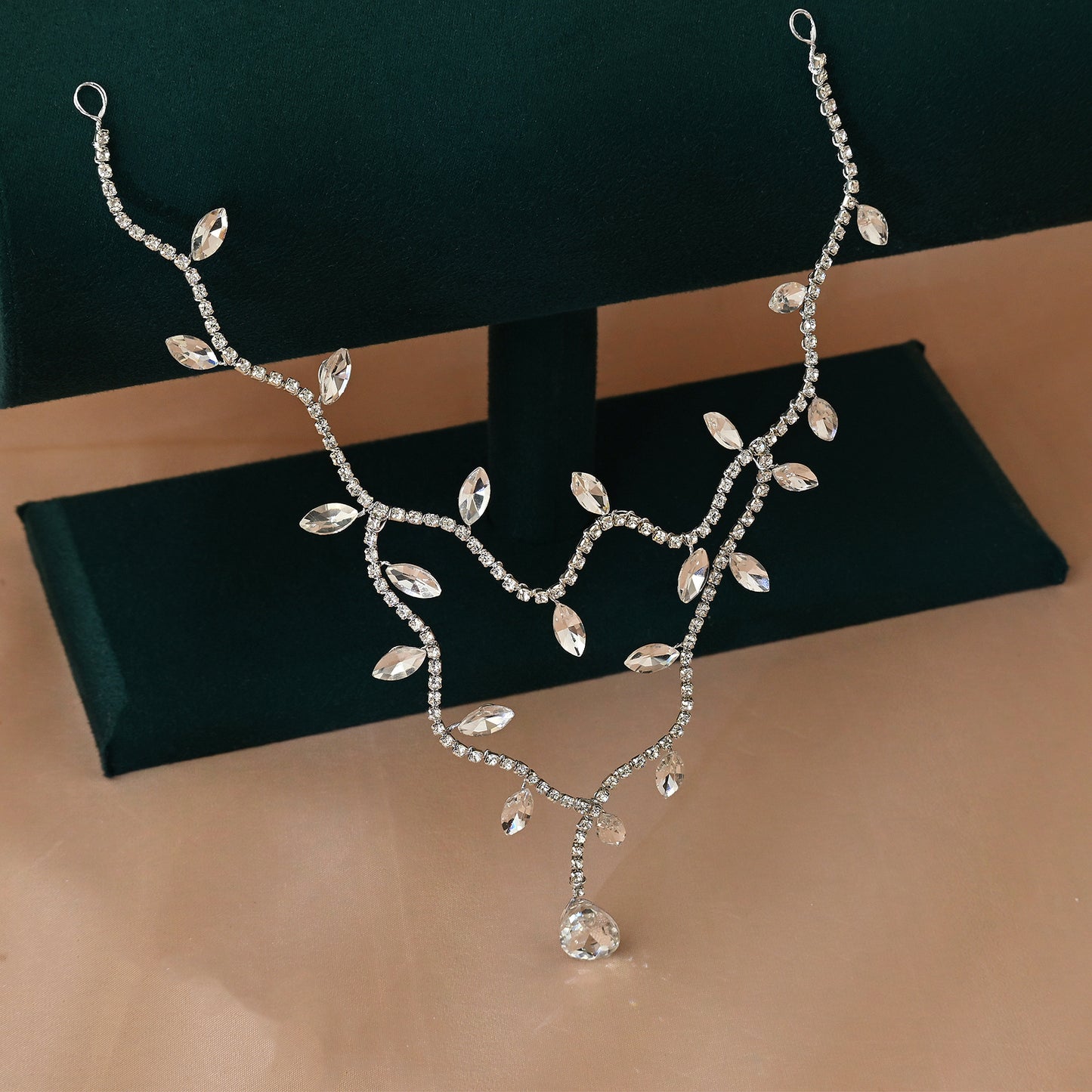 Bridella BHP495-S Silver Rhinestone Headwear