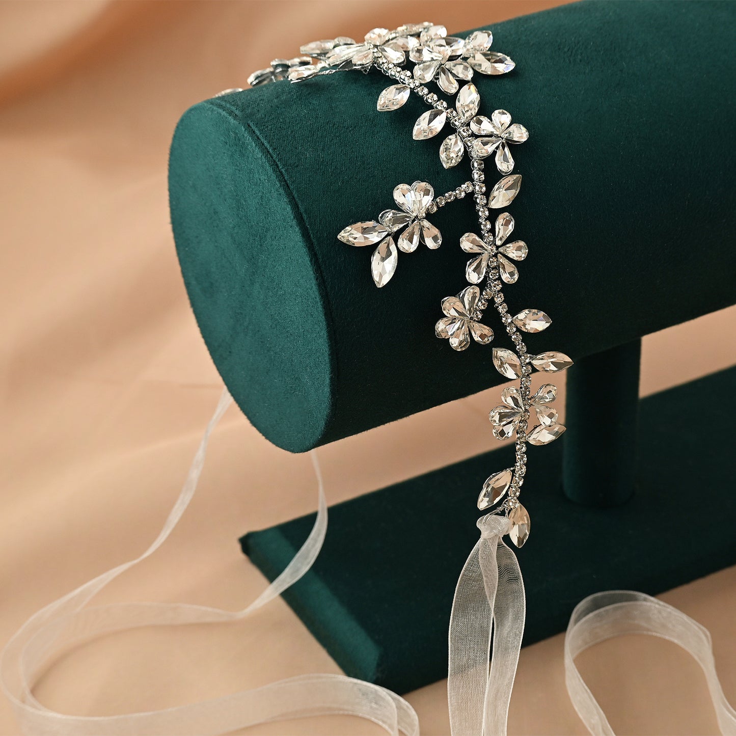 Bridella BHP239-S Silver Rhinestone Tiara