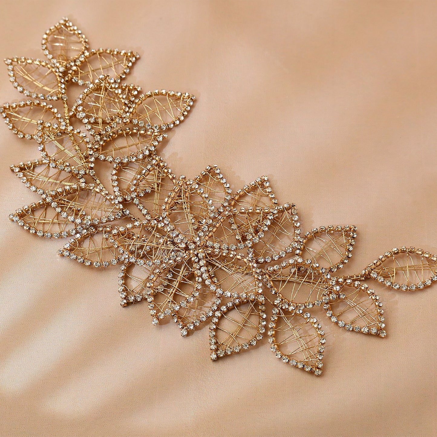 Bridella BHP256-G Gold Rhinestone Crown