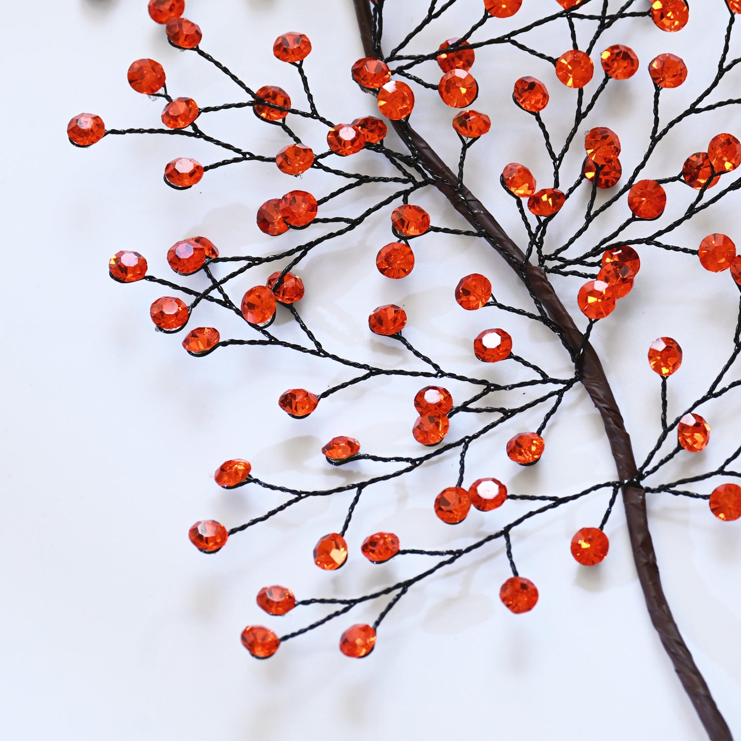 Handmade Crystal Bead Twig Branches, 4 Colors Rhinestone Berry Floral Stems for Wedding Table Centerpiece K126