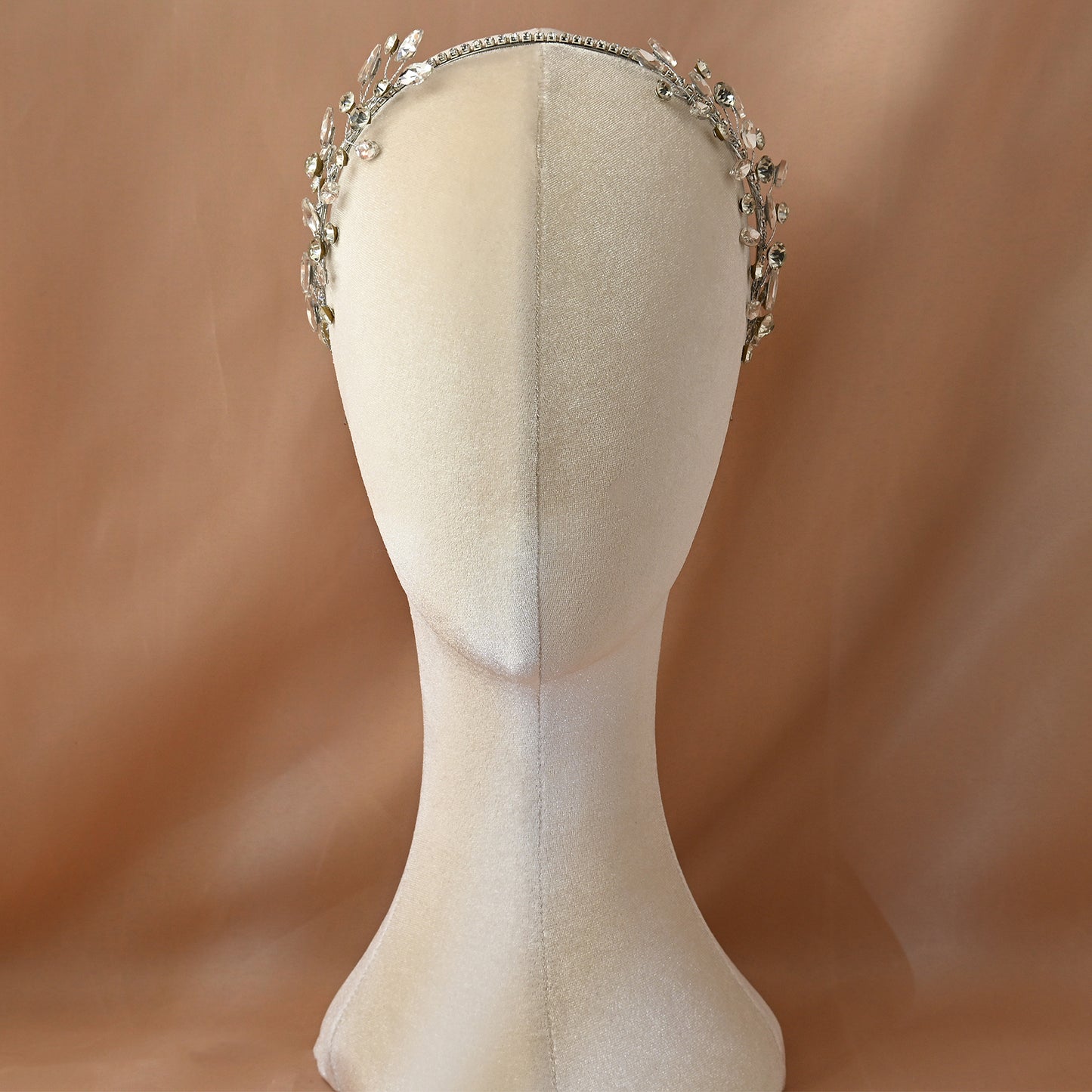 Bridella BHP531-S Silver Rhinestone Headband