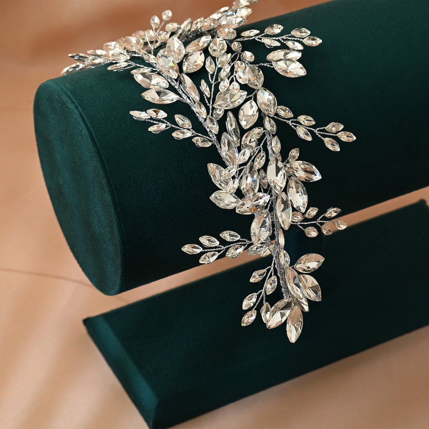 Bridella BHP304-S Silver Rhinestone Tiara