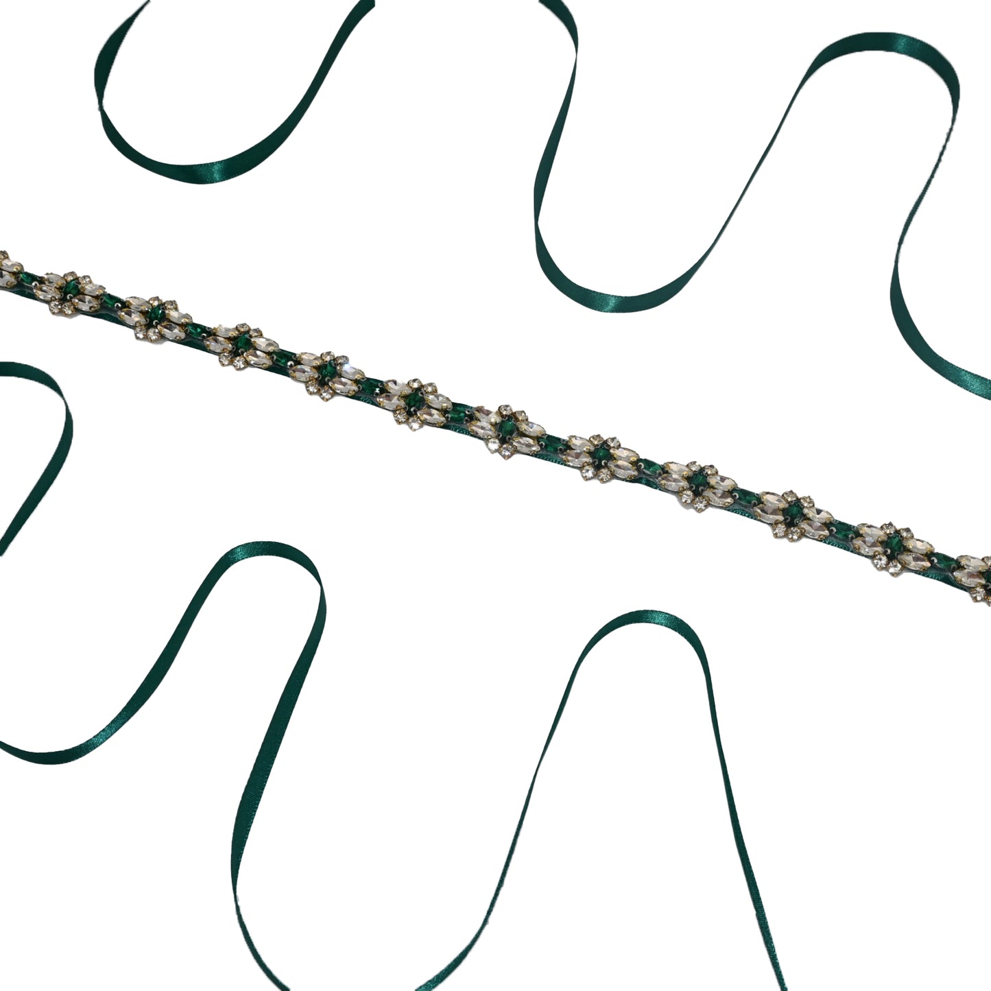 Bridella BS333GKL Green Rhinestone Belt